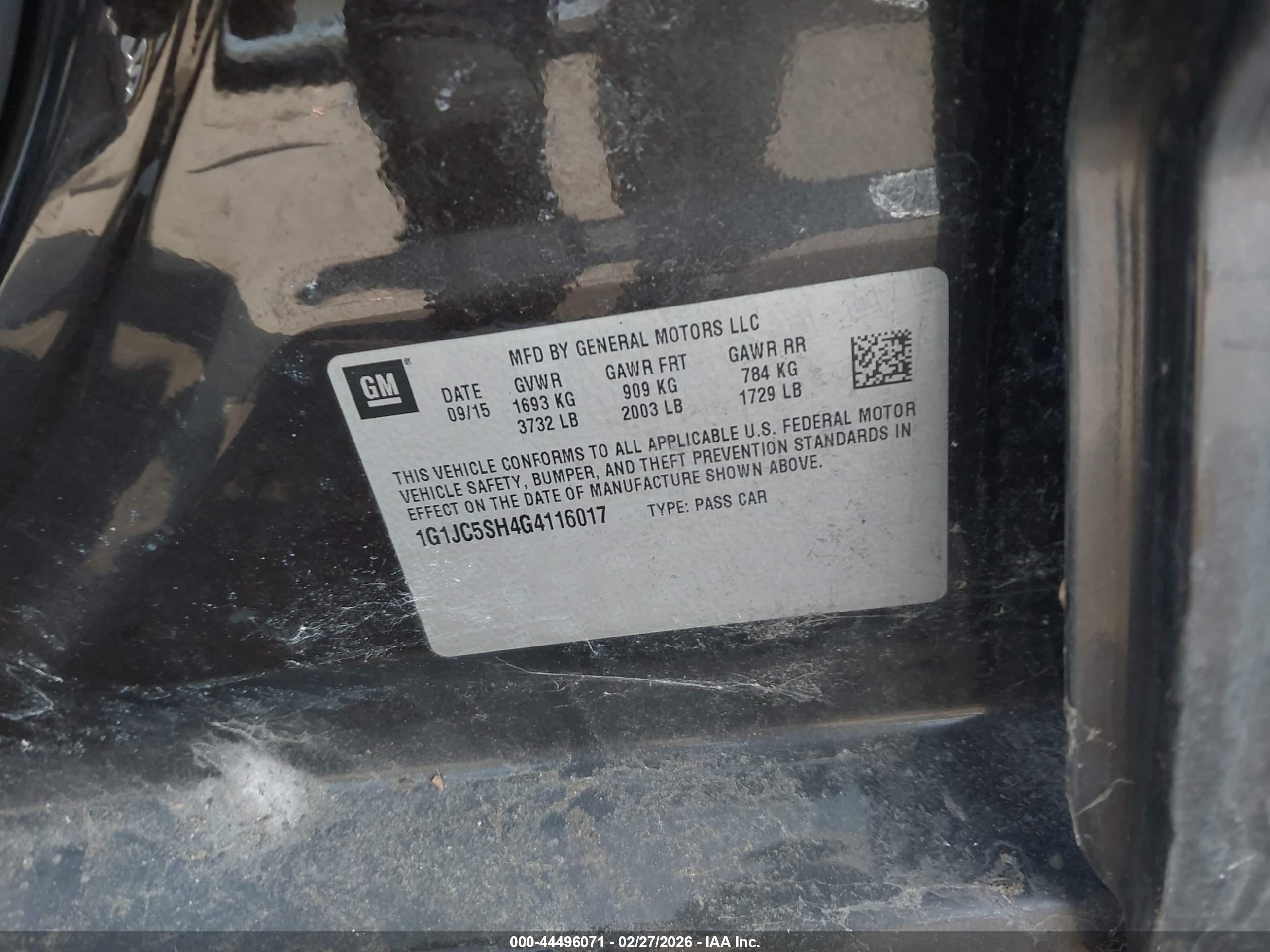 CHEVROLET SONIC image 9