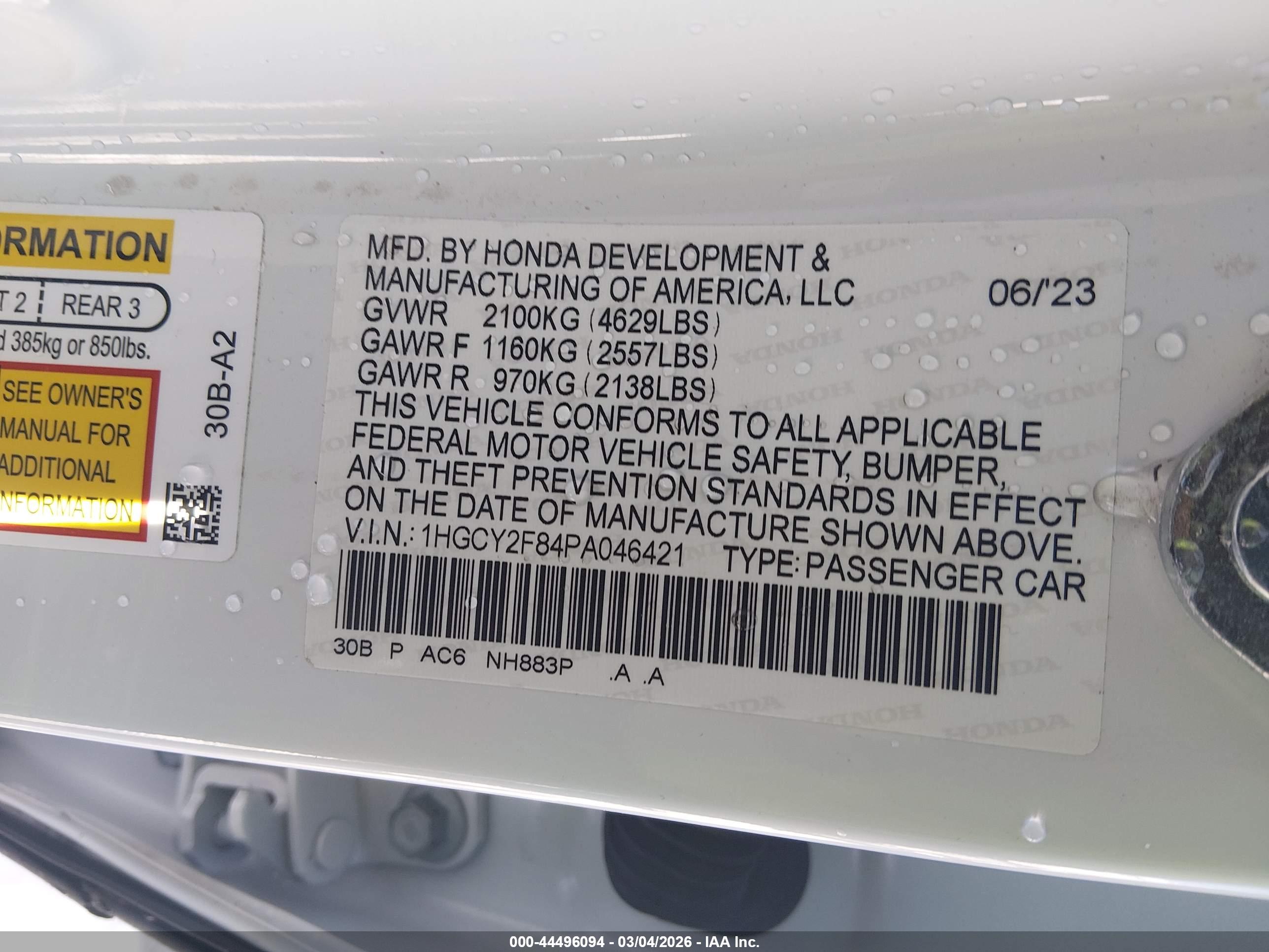 HONDA ACCORD image 9