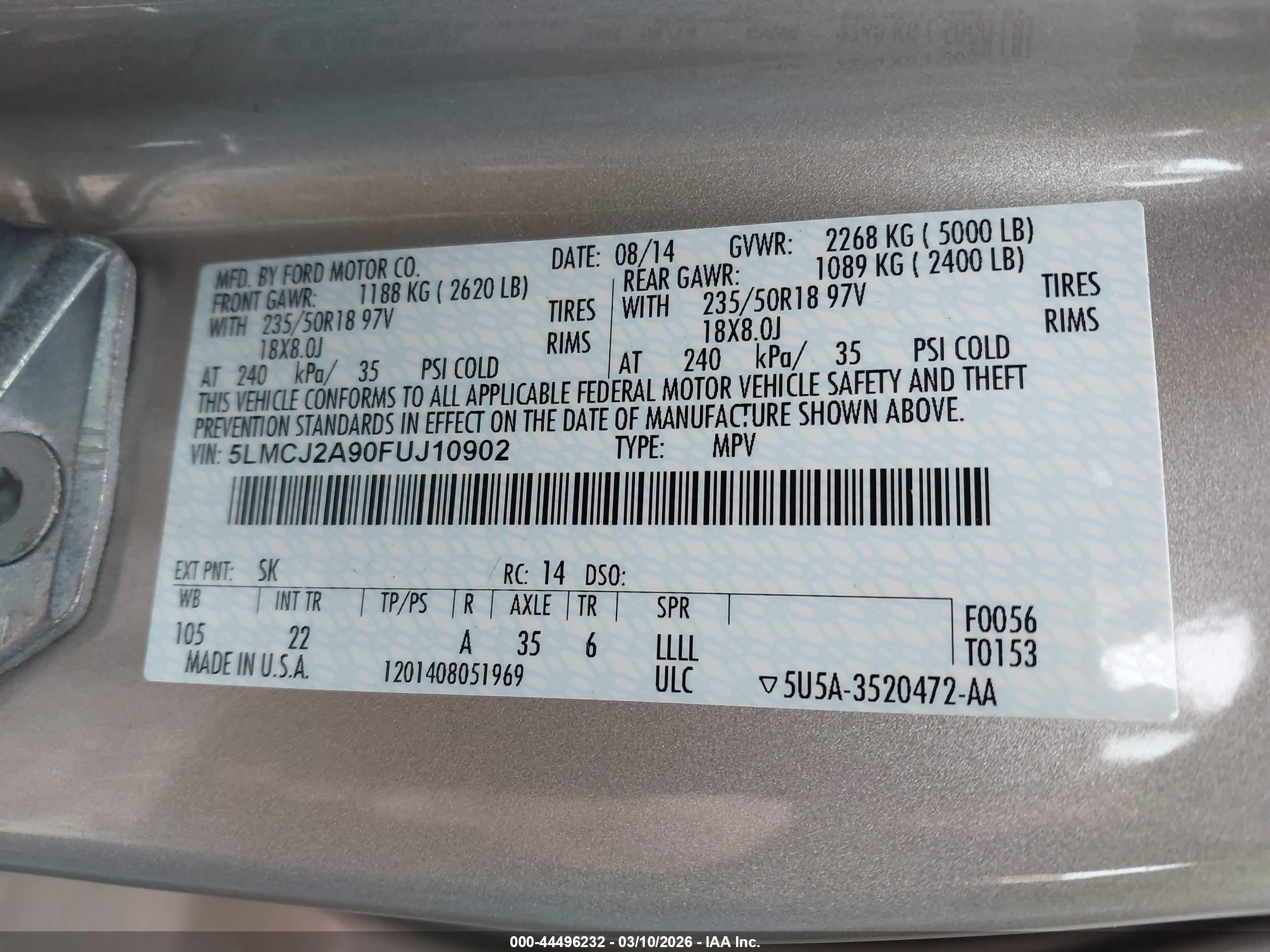 LINCOLN MKC image 9