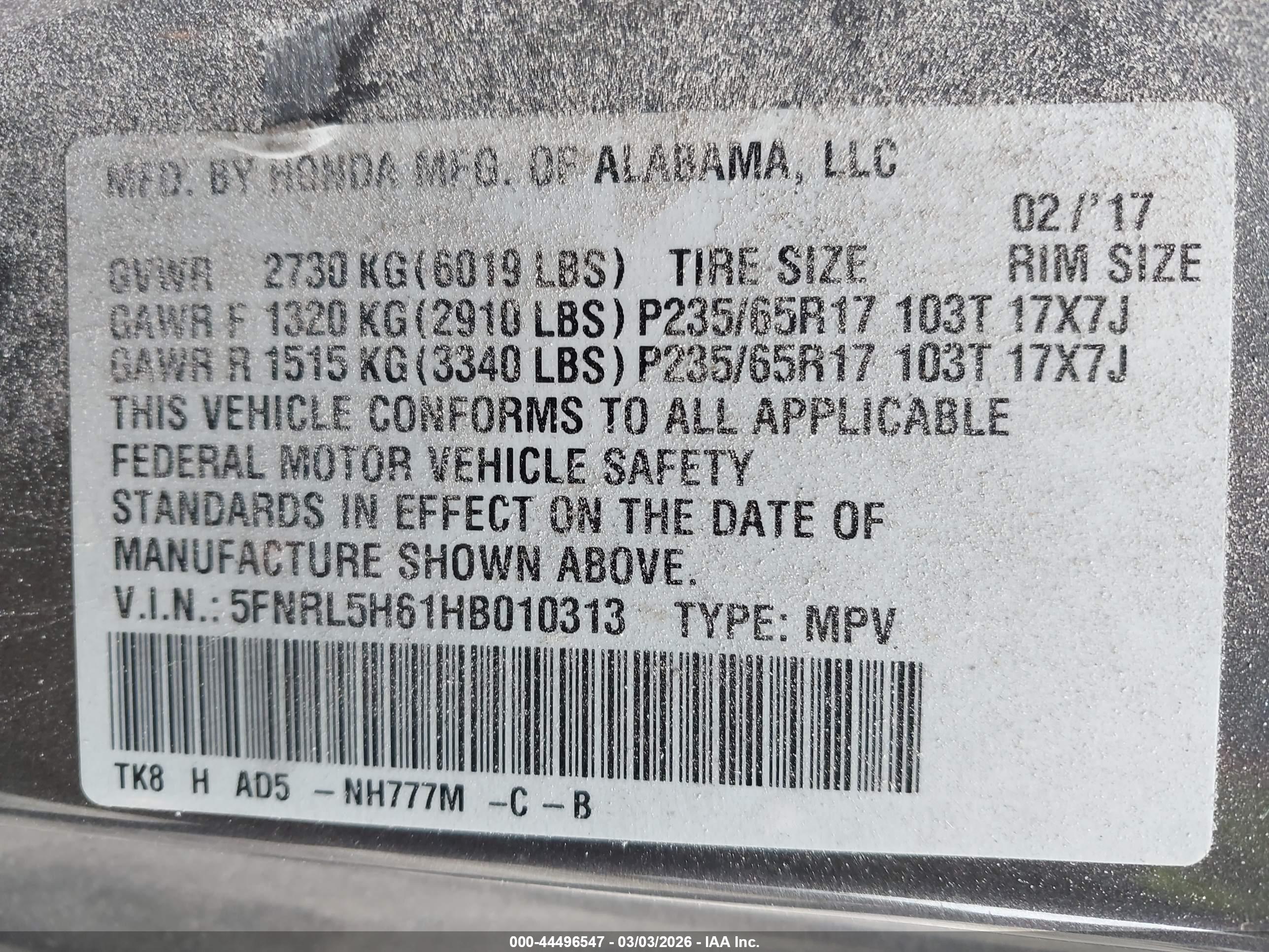 HONDA ODYSSEY image 9