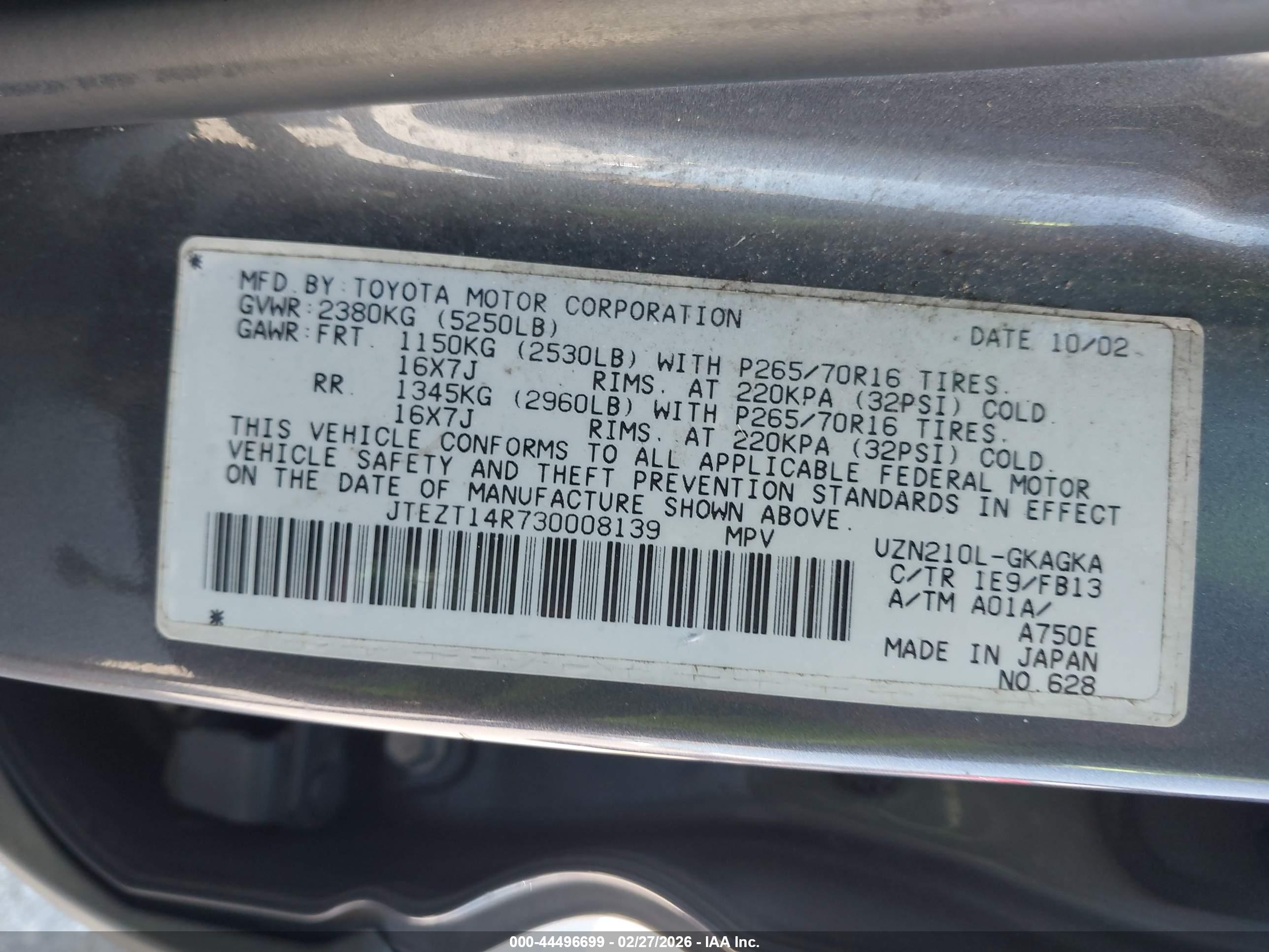 TOYOTA 4RUNNER image 9