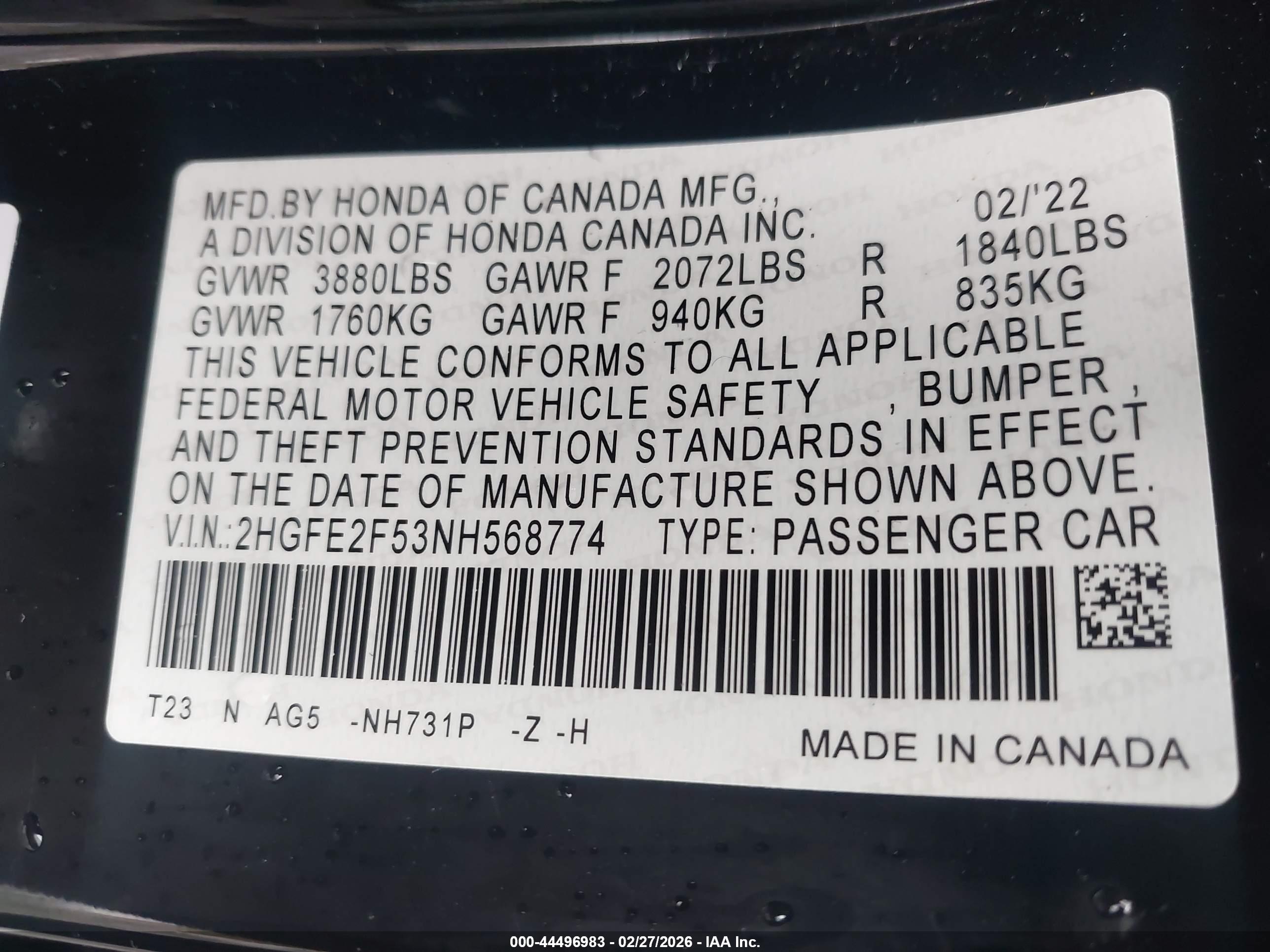 HONDA CIVIC image 9