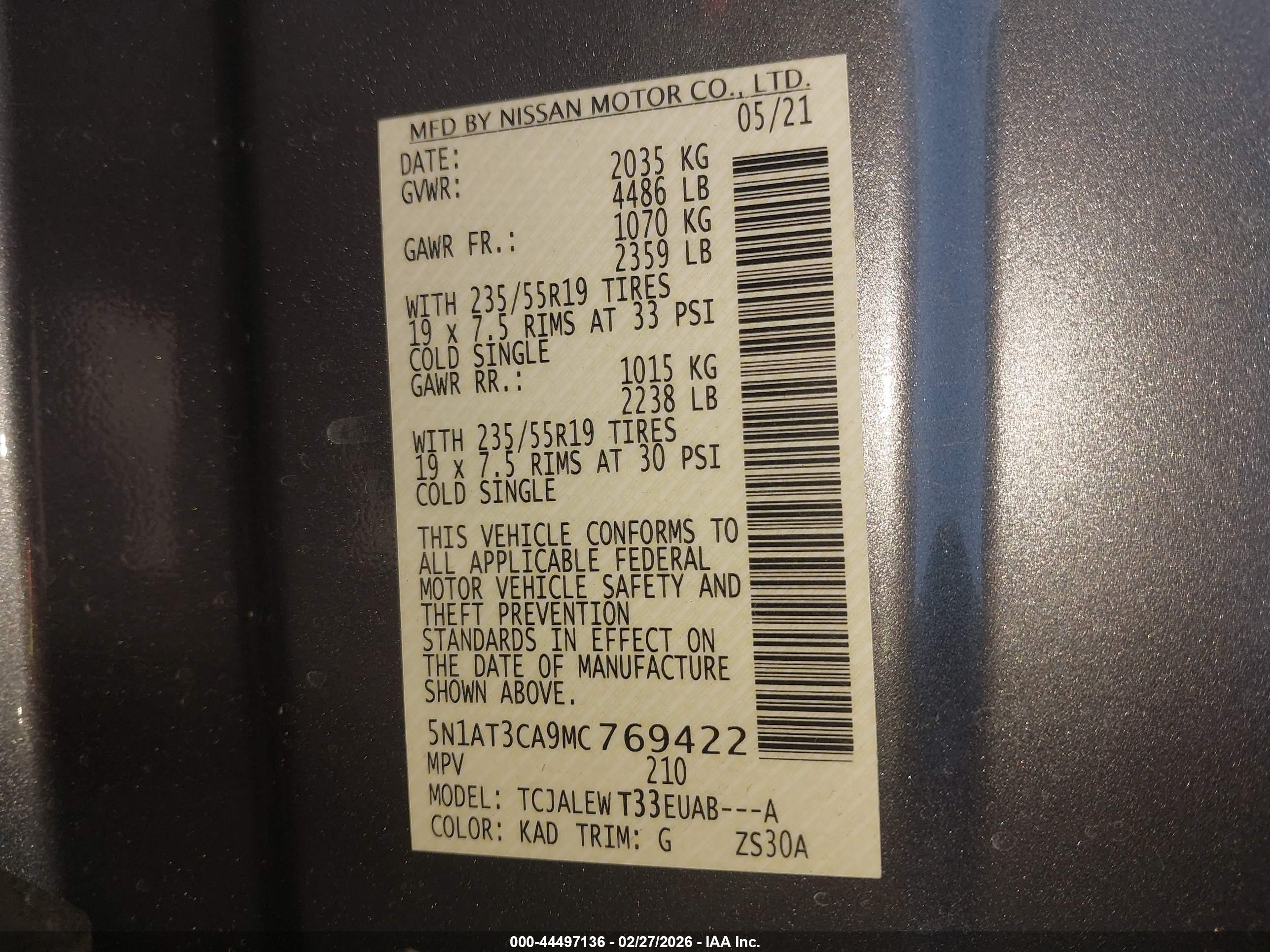 NISSAN ROGUE image 9