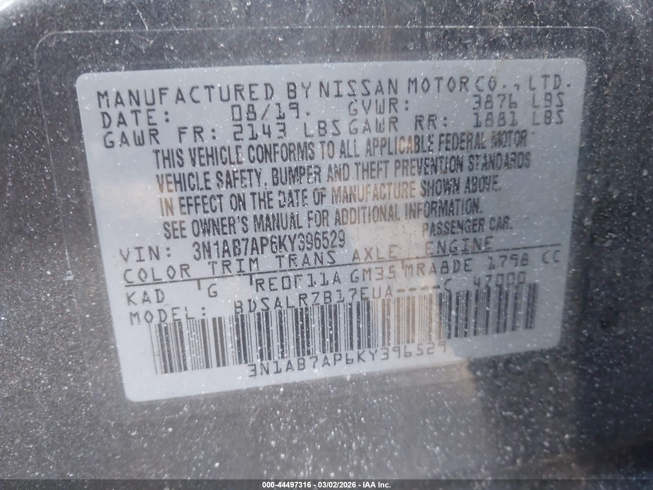 NISSAN SENTRA image 9