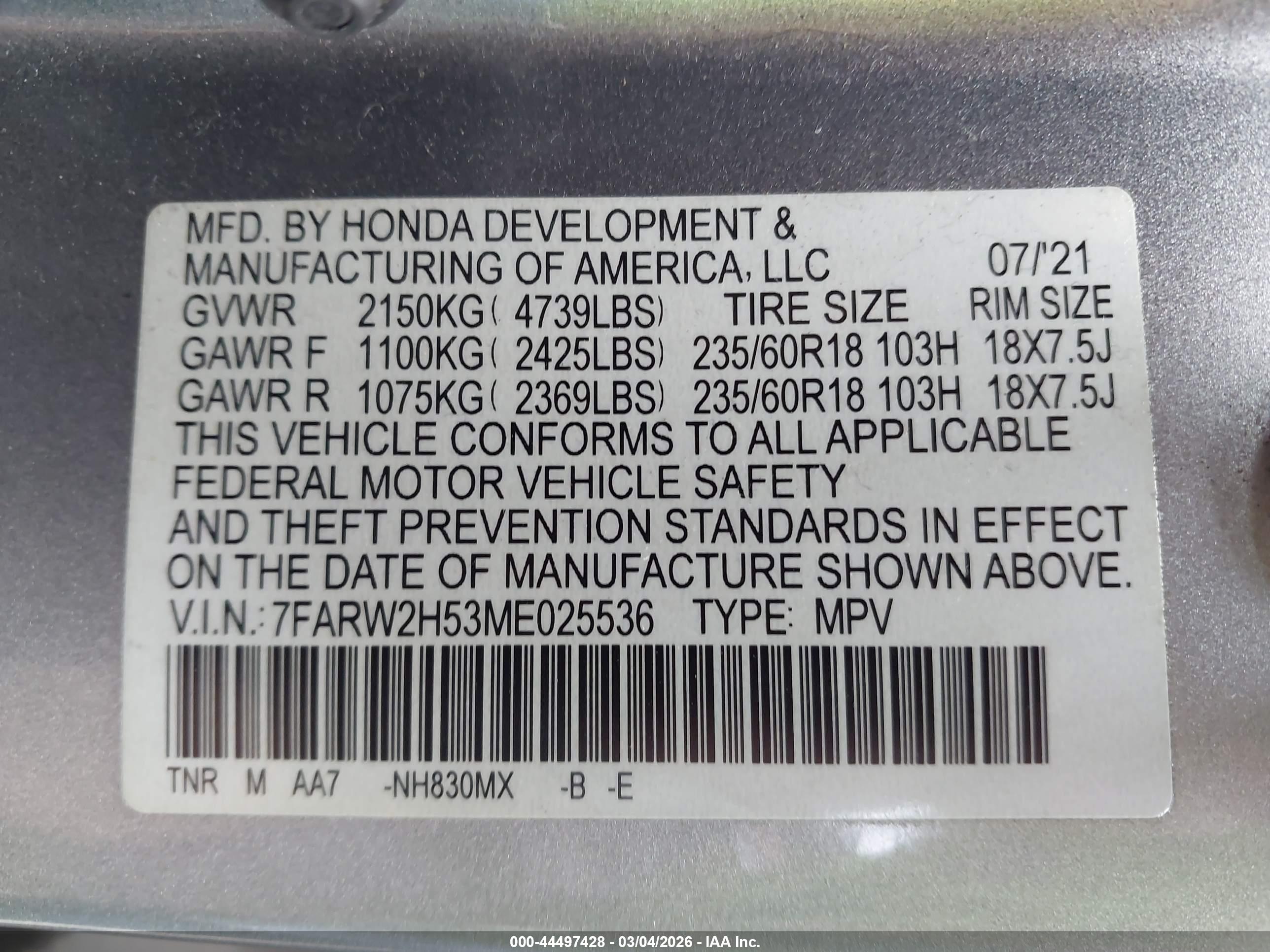 HONDA CR-V image 9