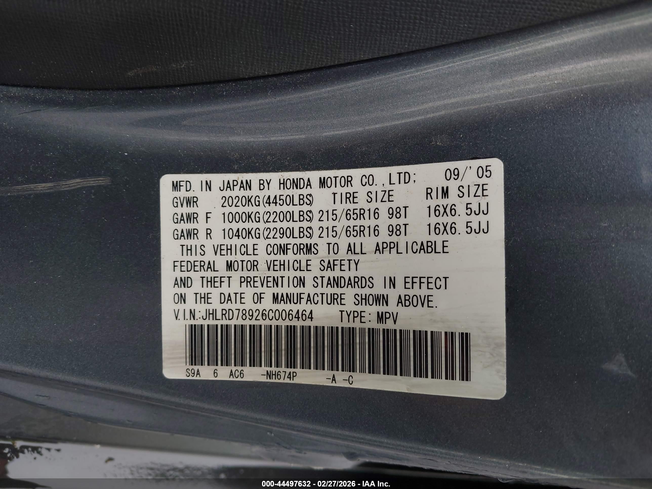 HONDA CR-V image 9