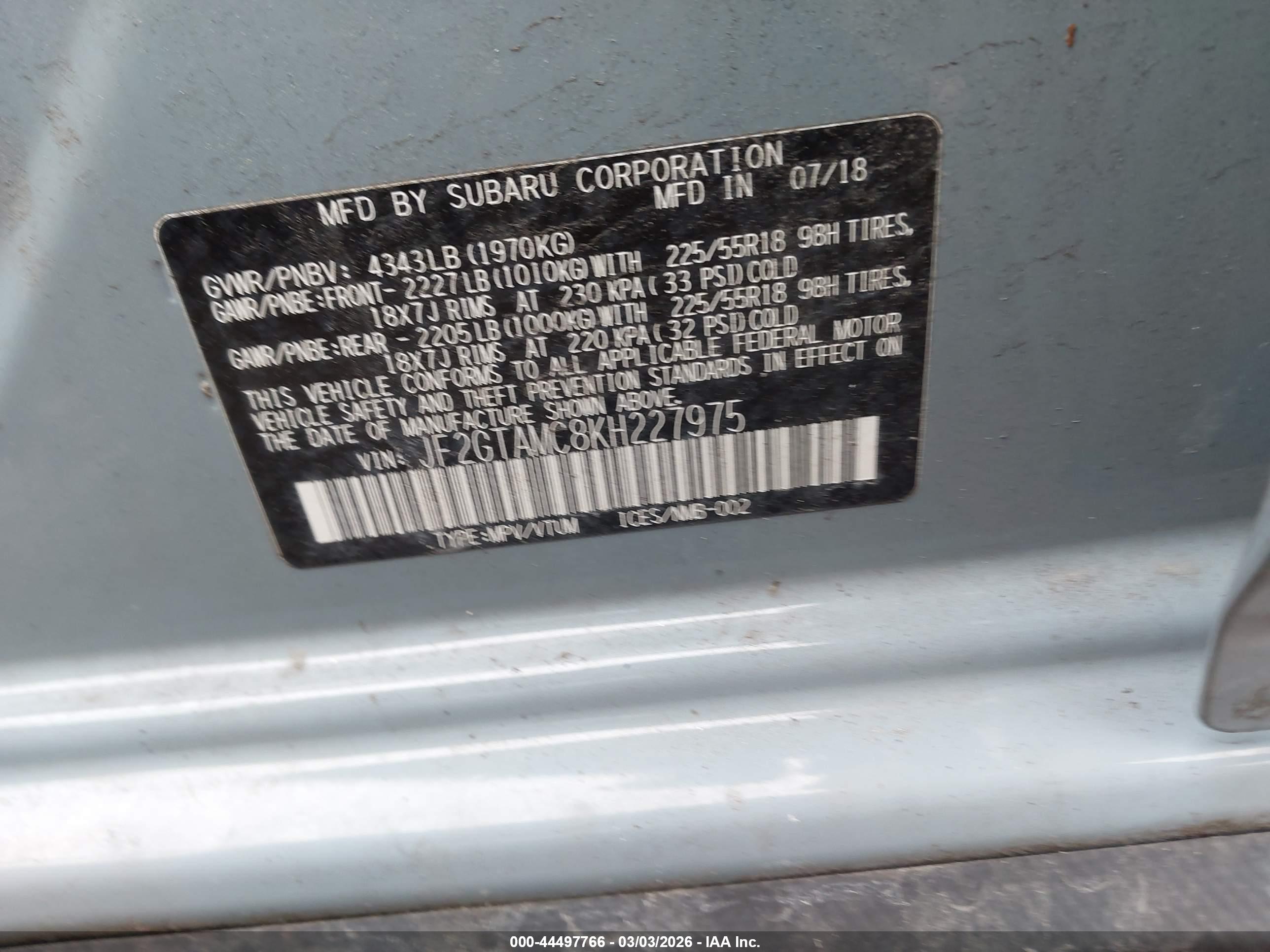 SUBARU CROSSTREK image 9