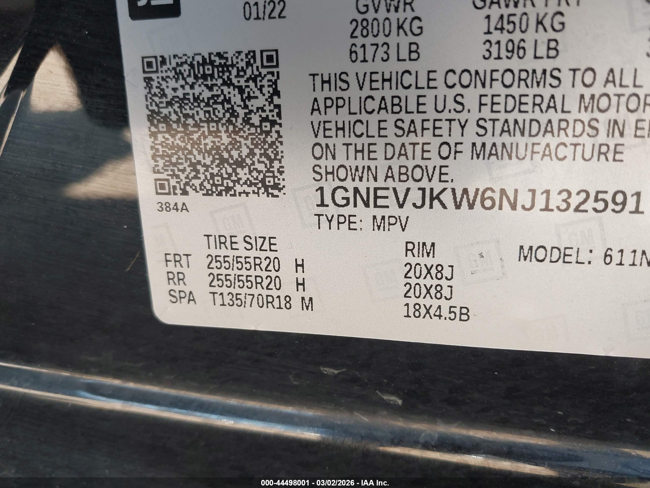CHEVROLET TRAVERSE image 9