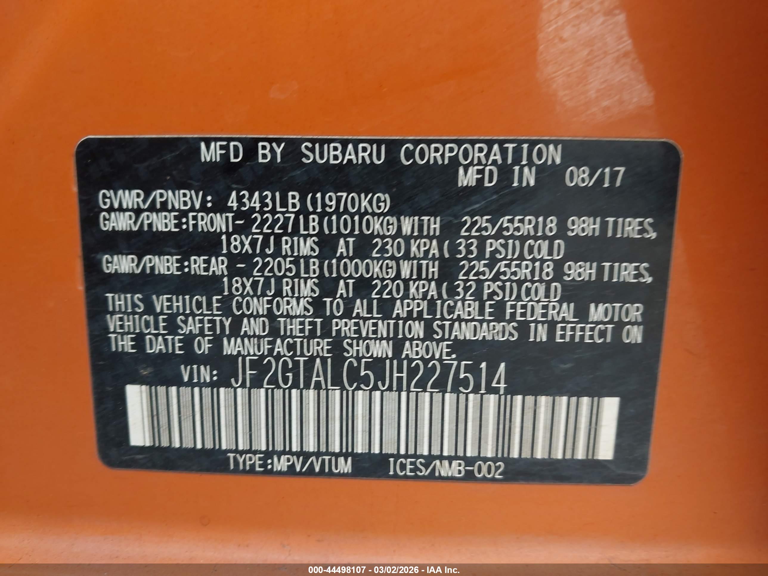 SUBARU CROSSTREK image 9