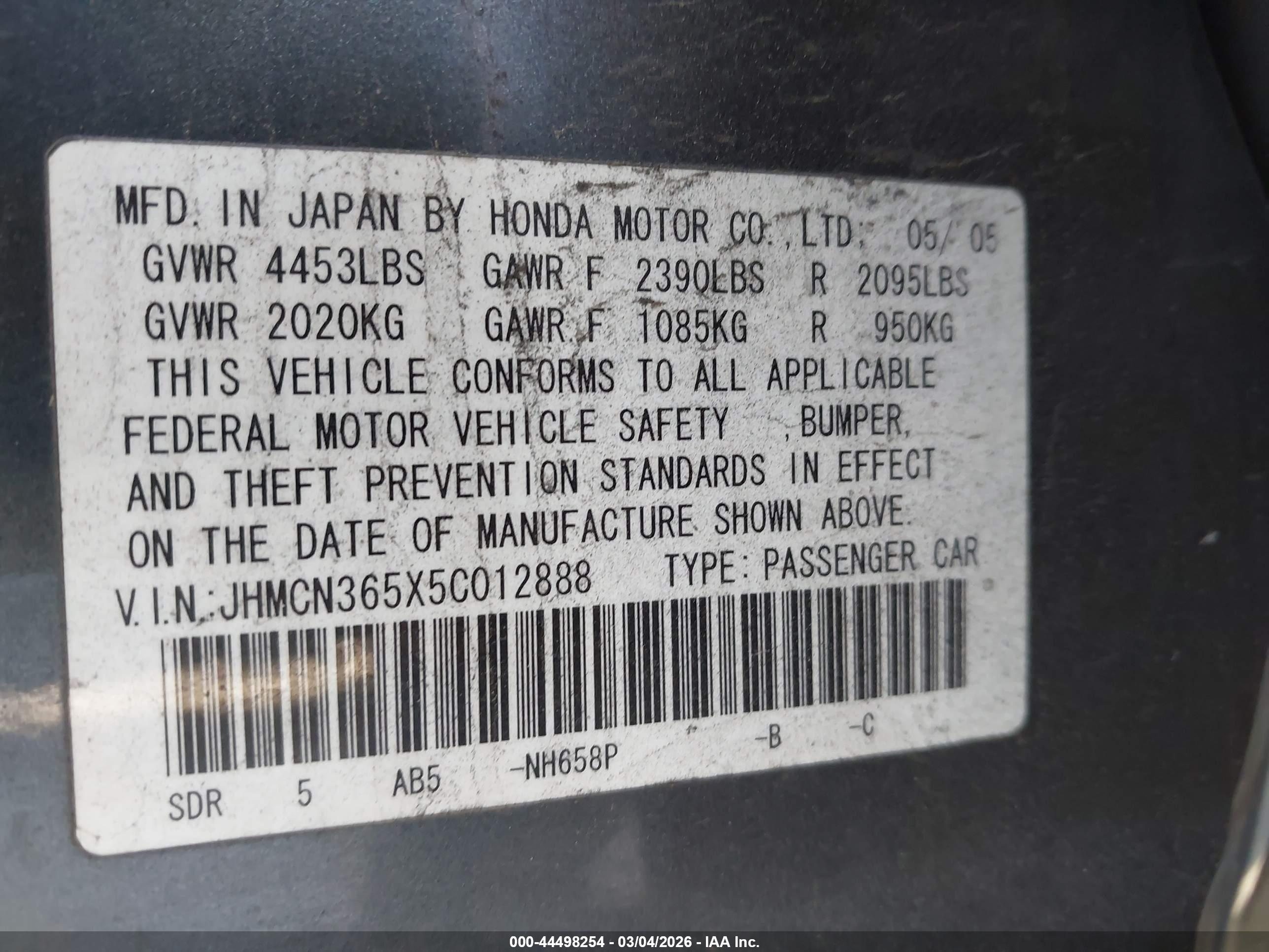 HONDA ACCORD image 9