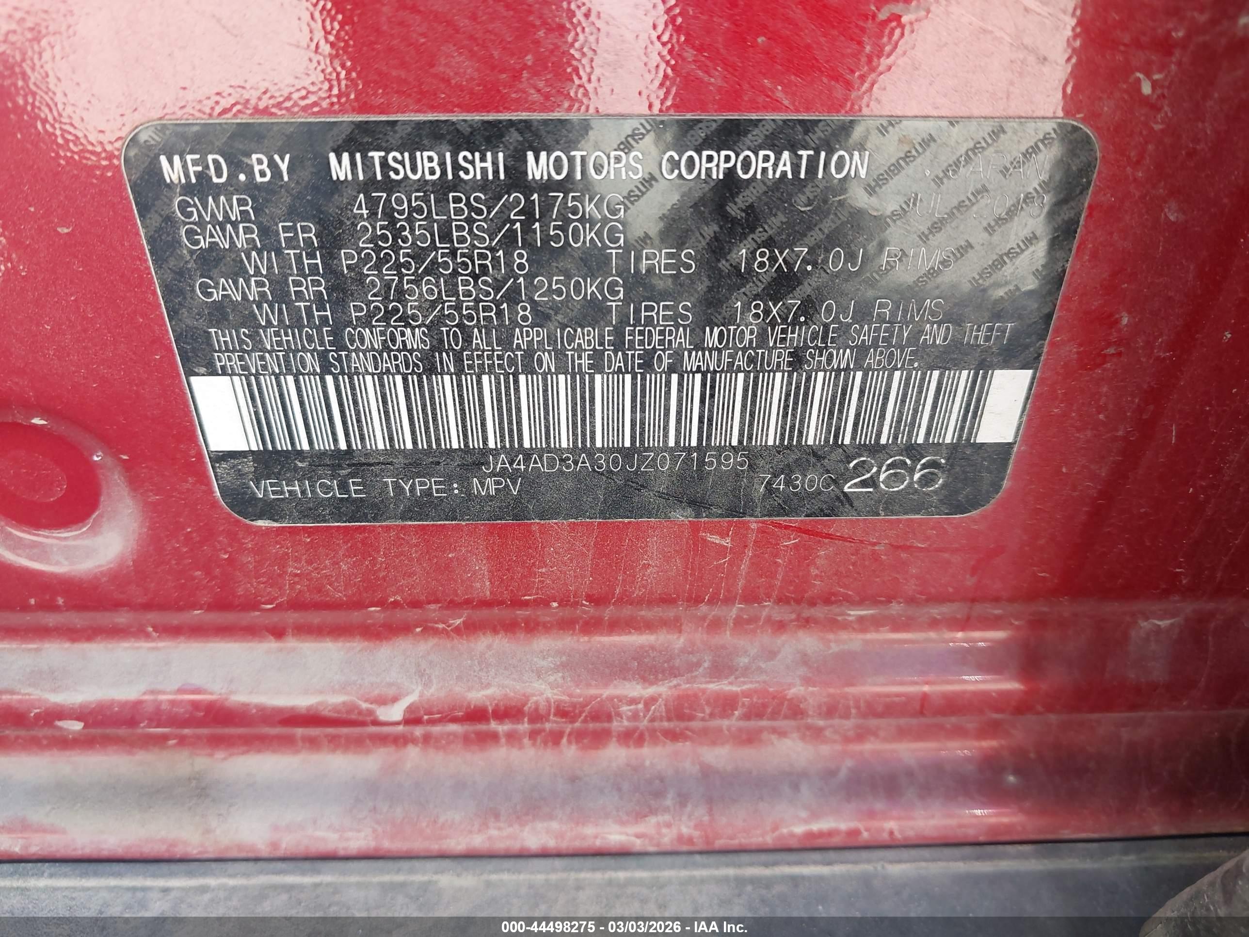 MITSUBISHI OUTLANDER image 9