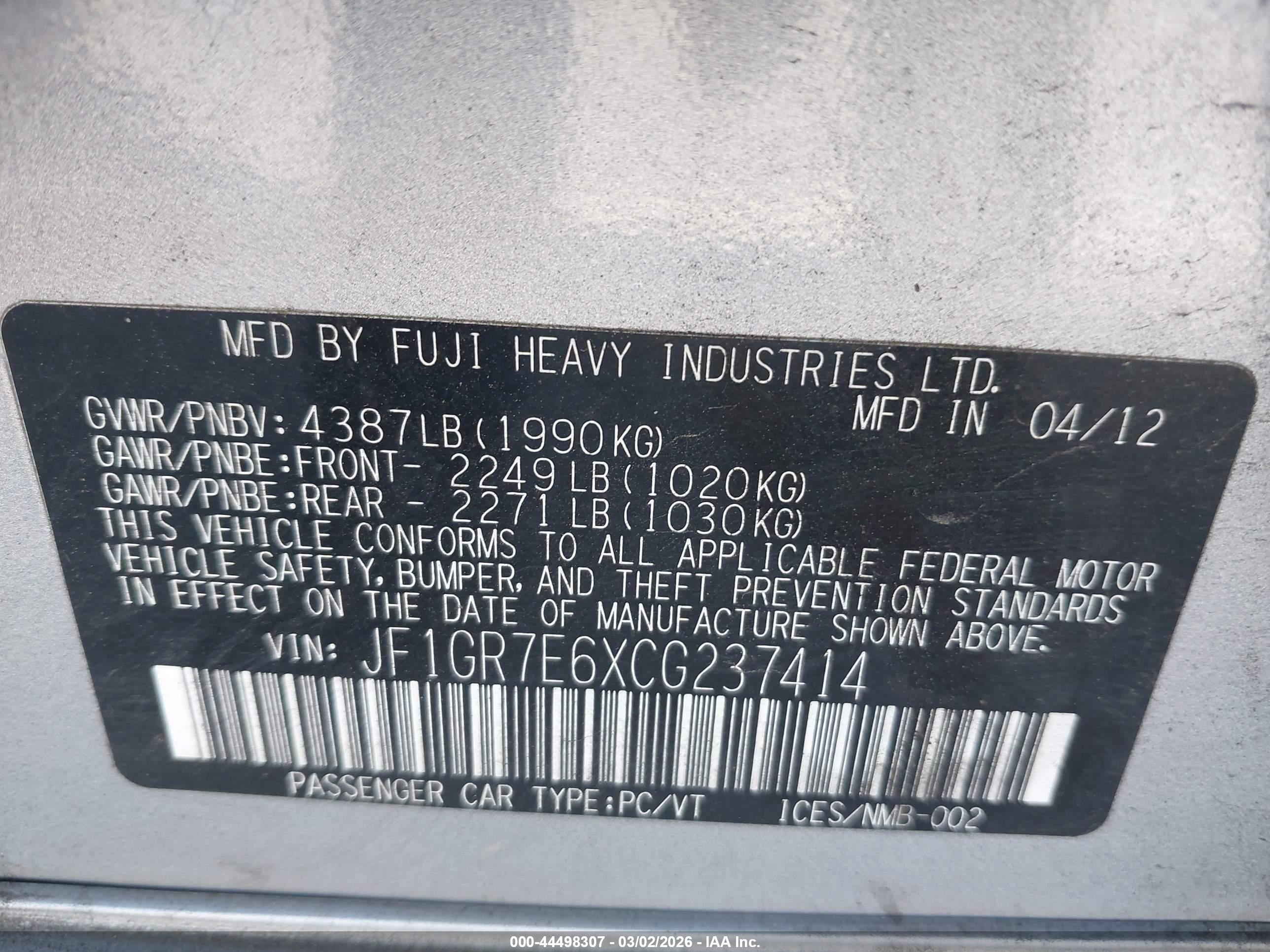 SUBARU IMPREZA image 9