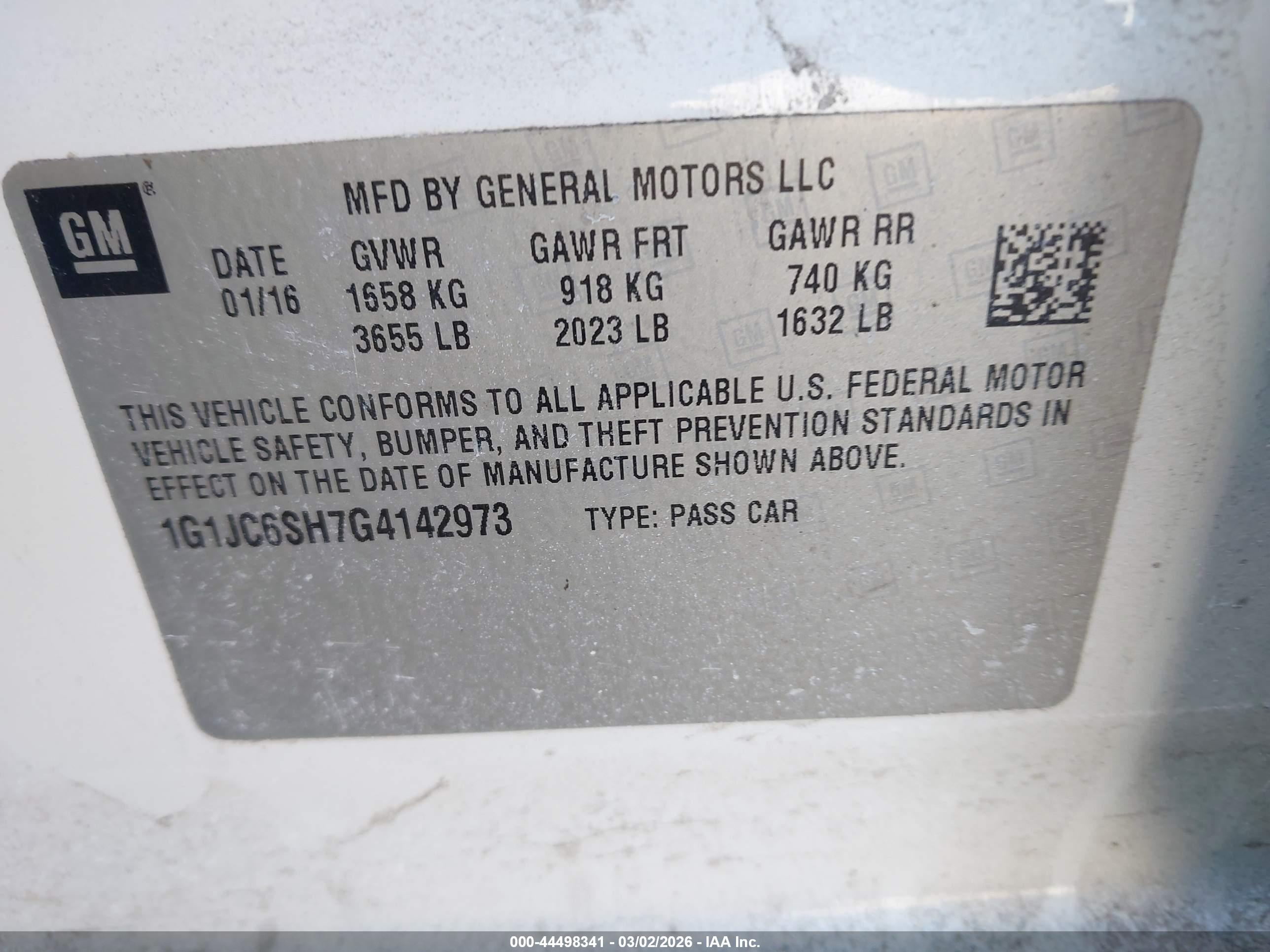 CHEVROLET SONIC image 9
