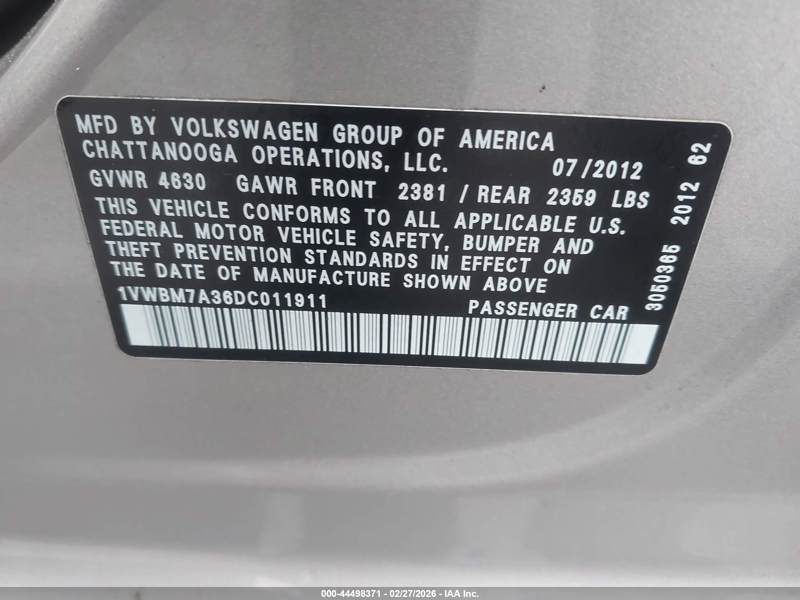 VOLKSWAGEN PASSAT image 9