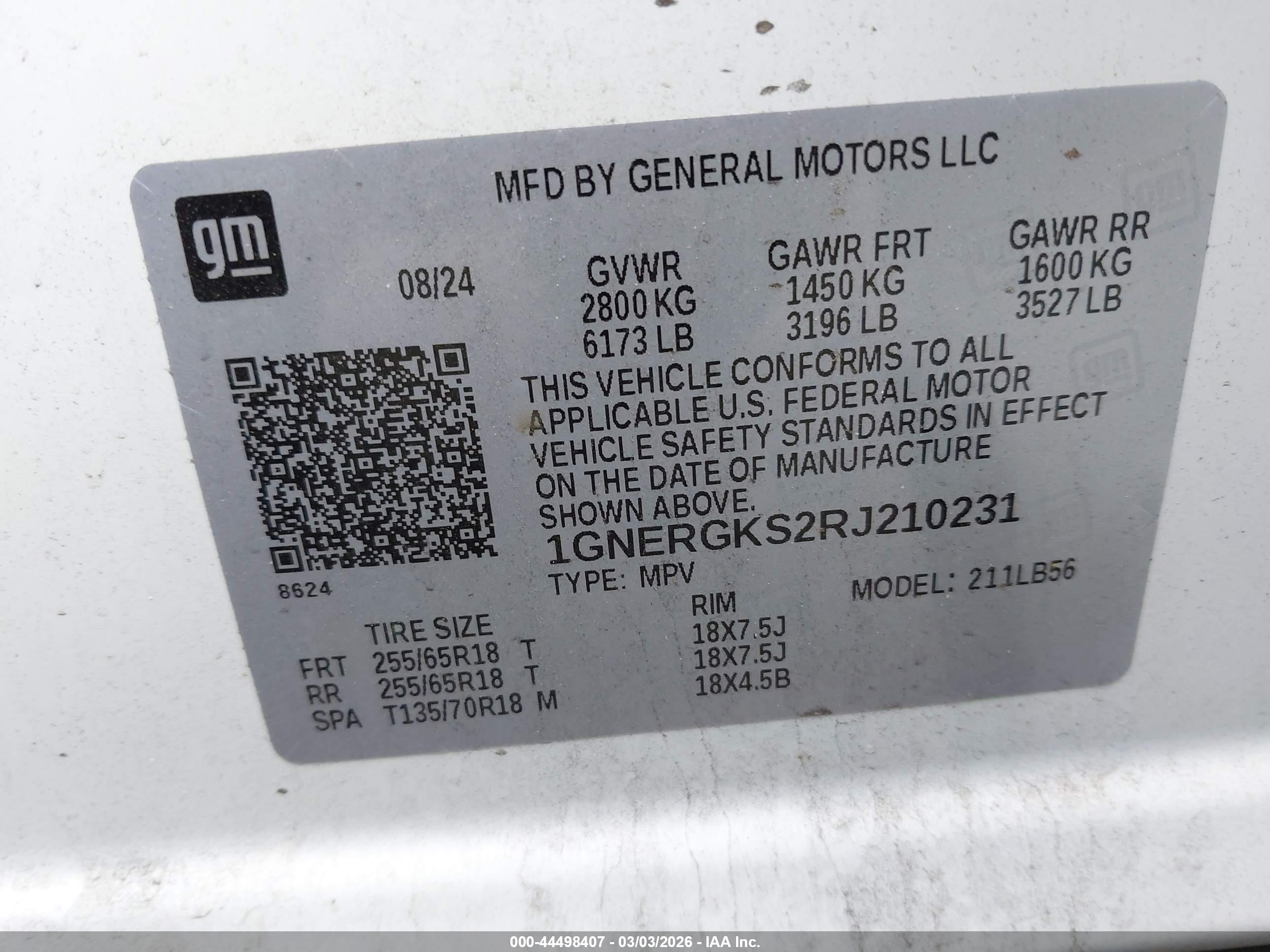 CHEVROLET TRAVERSE image 9