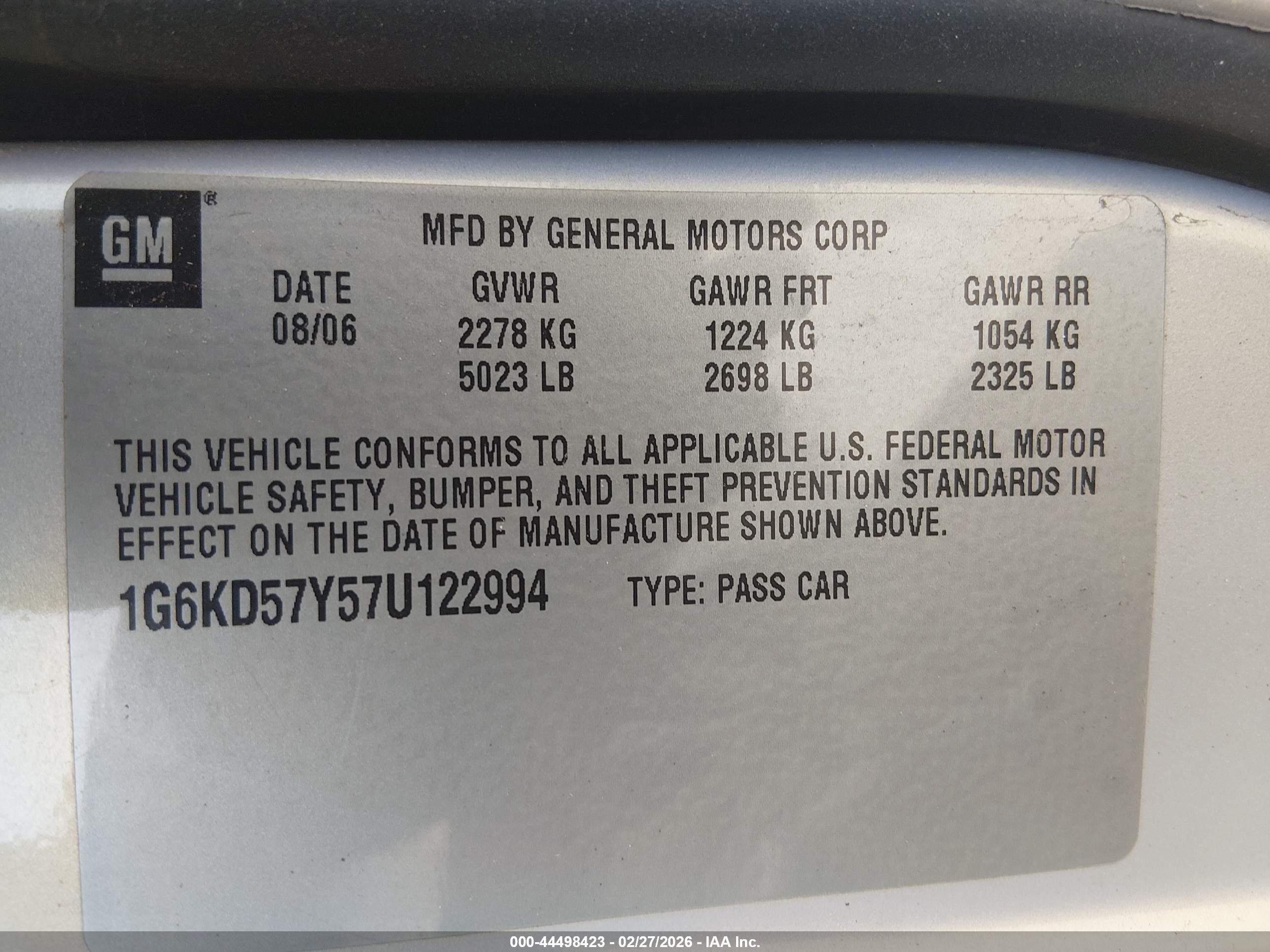 CADILLAC DTS image 9