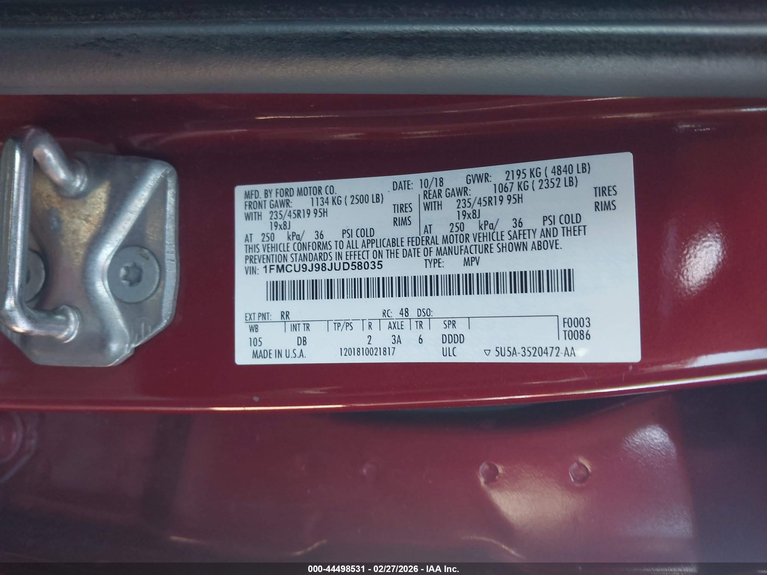 FORD ESCAPE image 9
