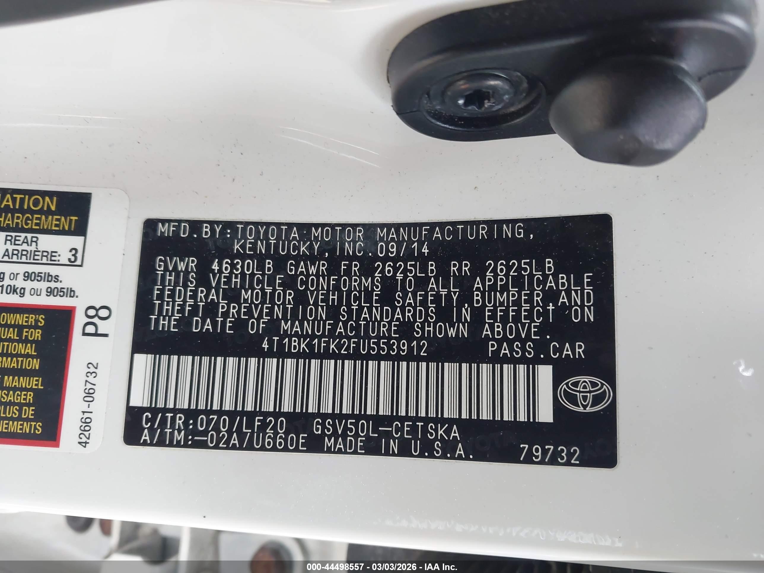 TOYOTA CAMRY image 9