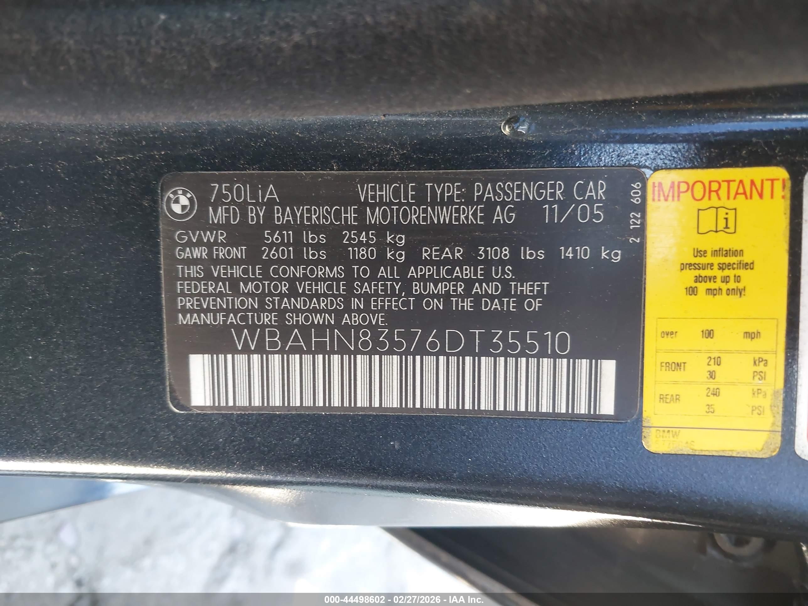 BMW 750LI image 9