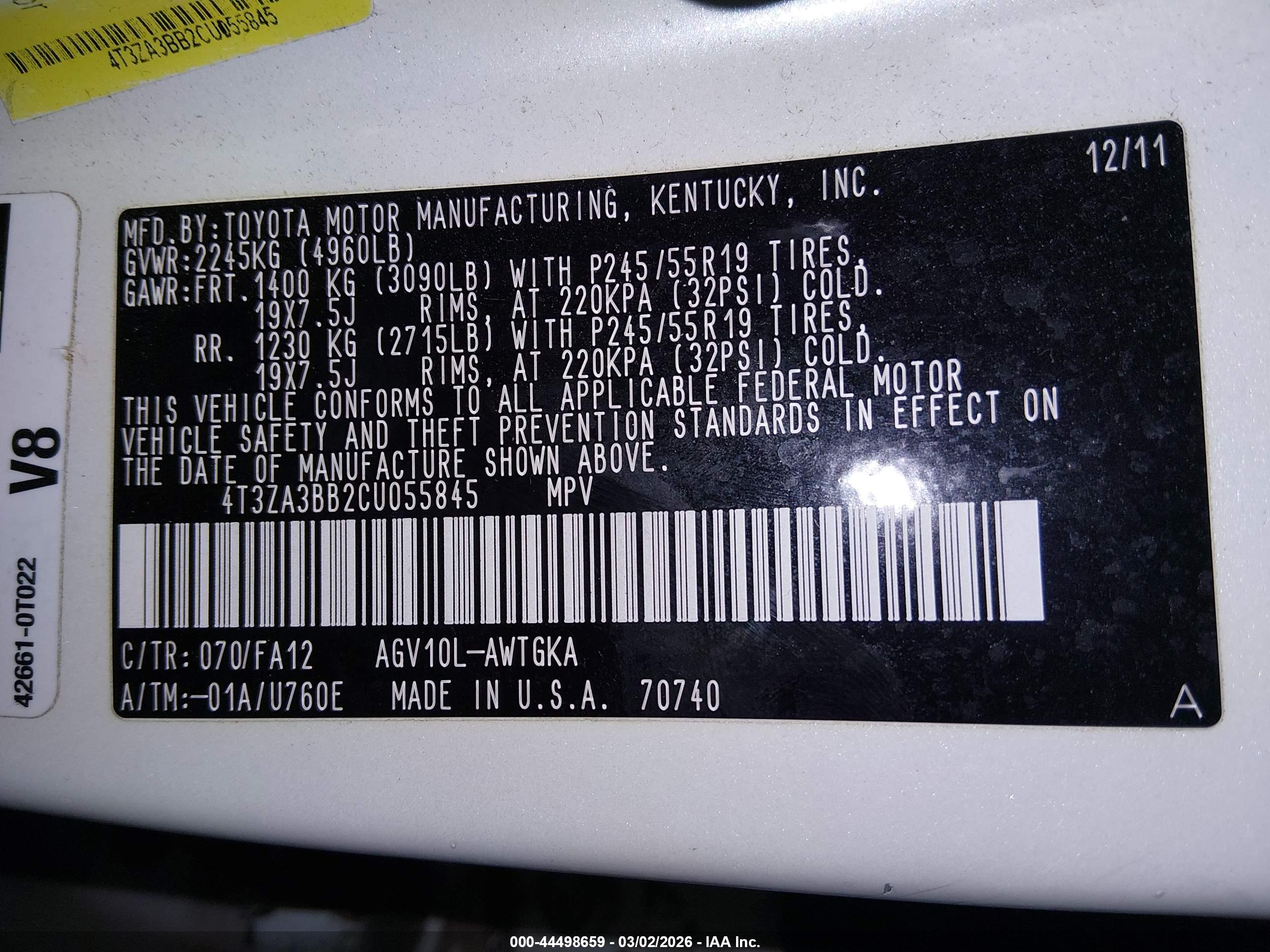 TOYOTA VENZA image 9