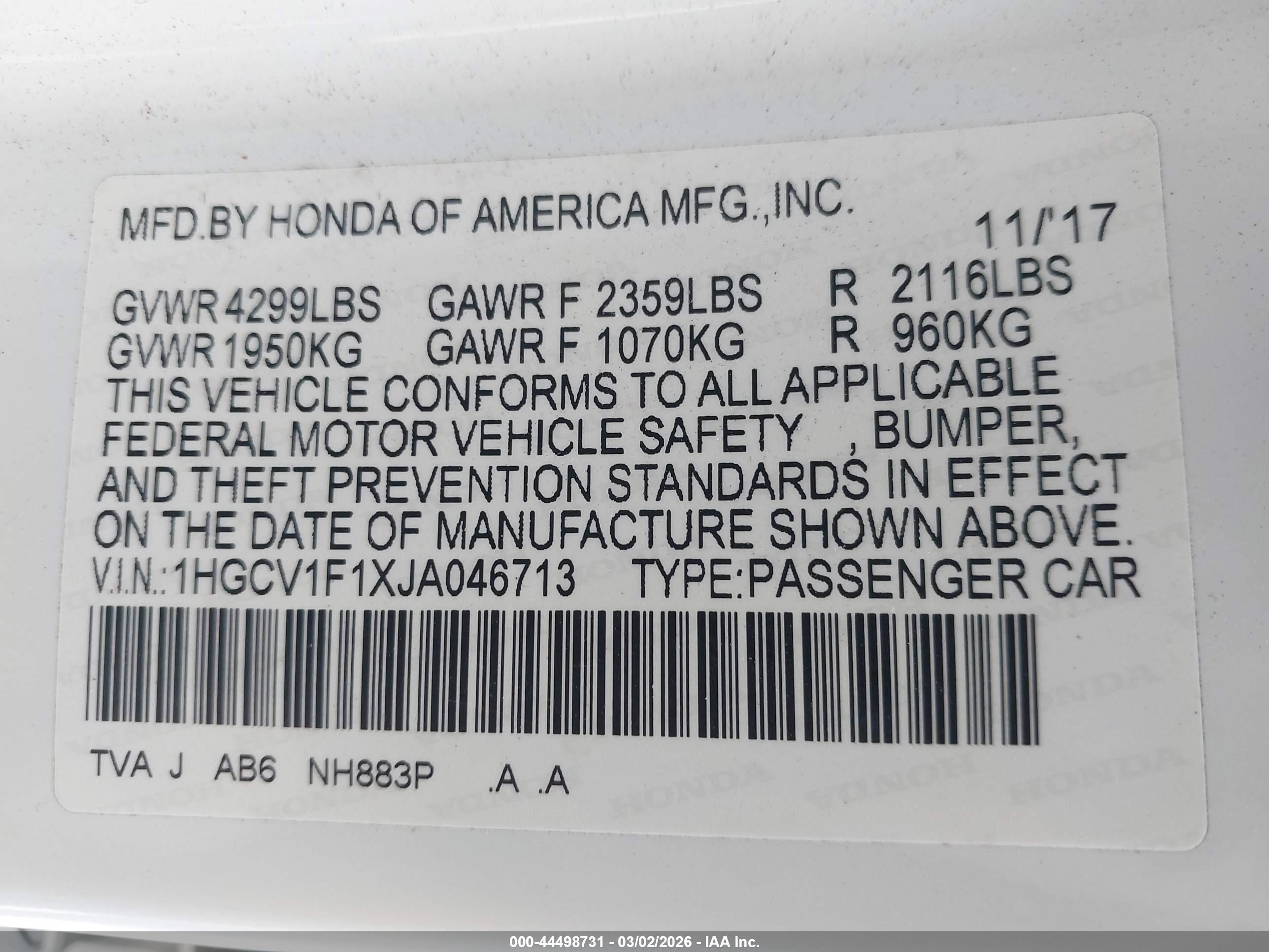 HONDA ACCORD image 9