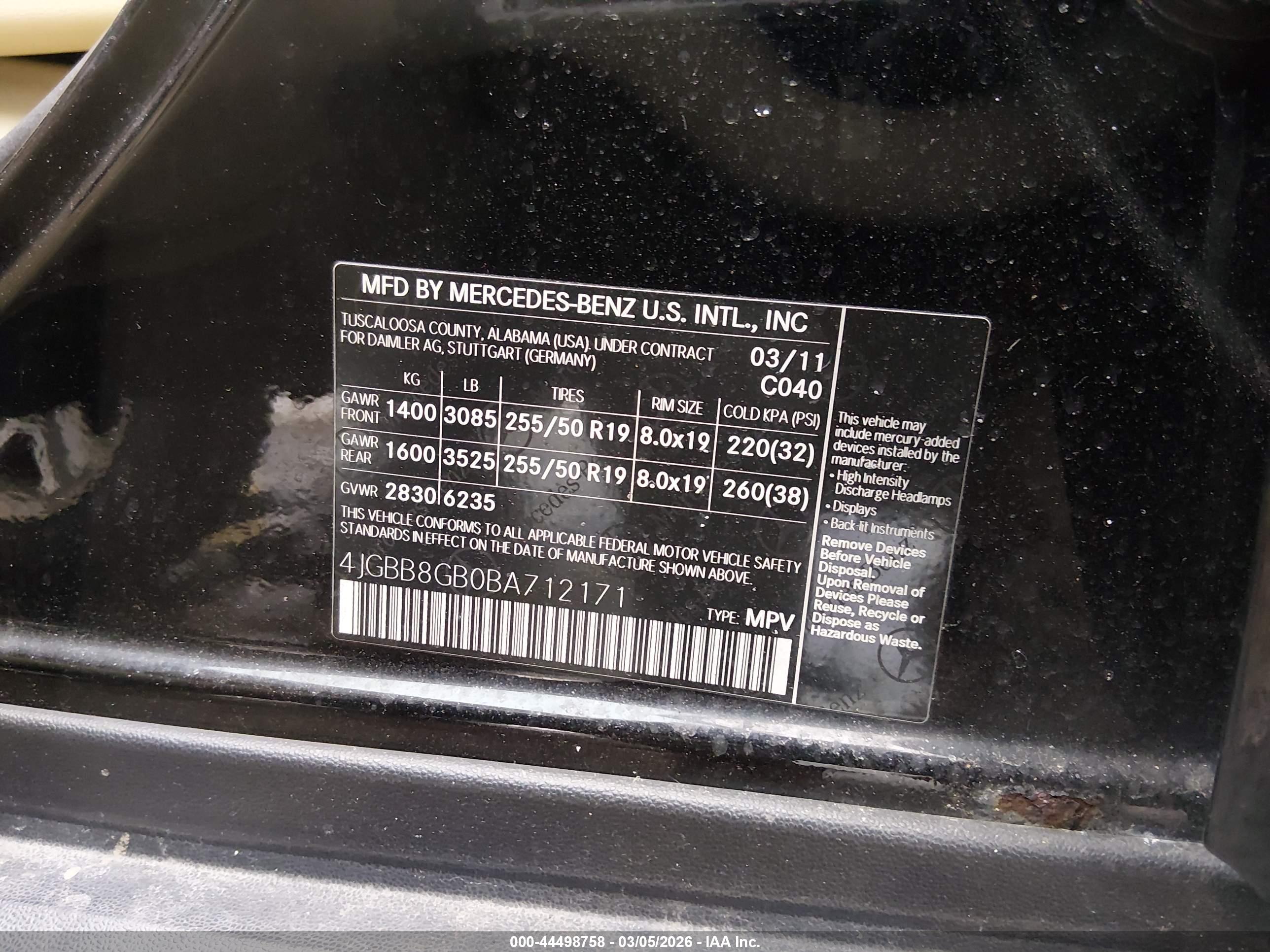 MERCEDES-BENZ ML image 9