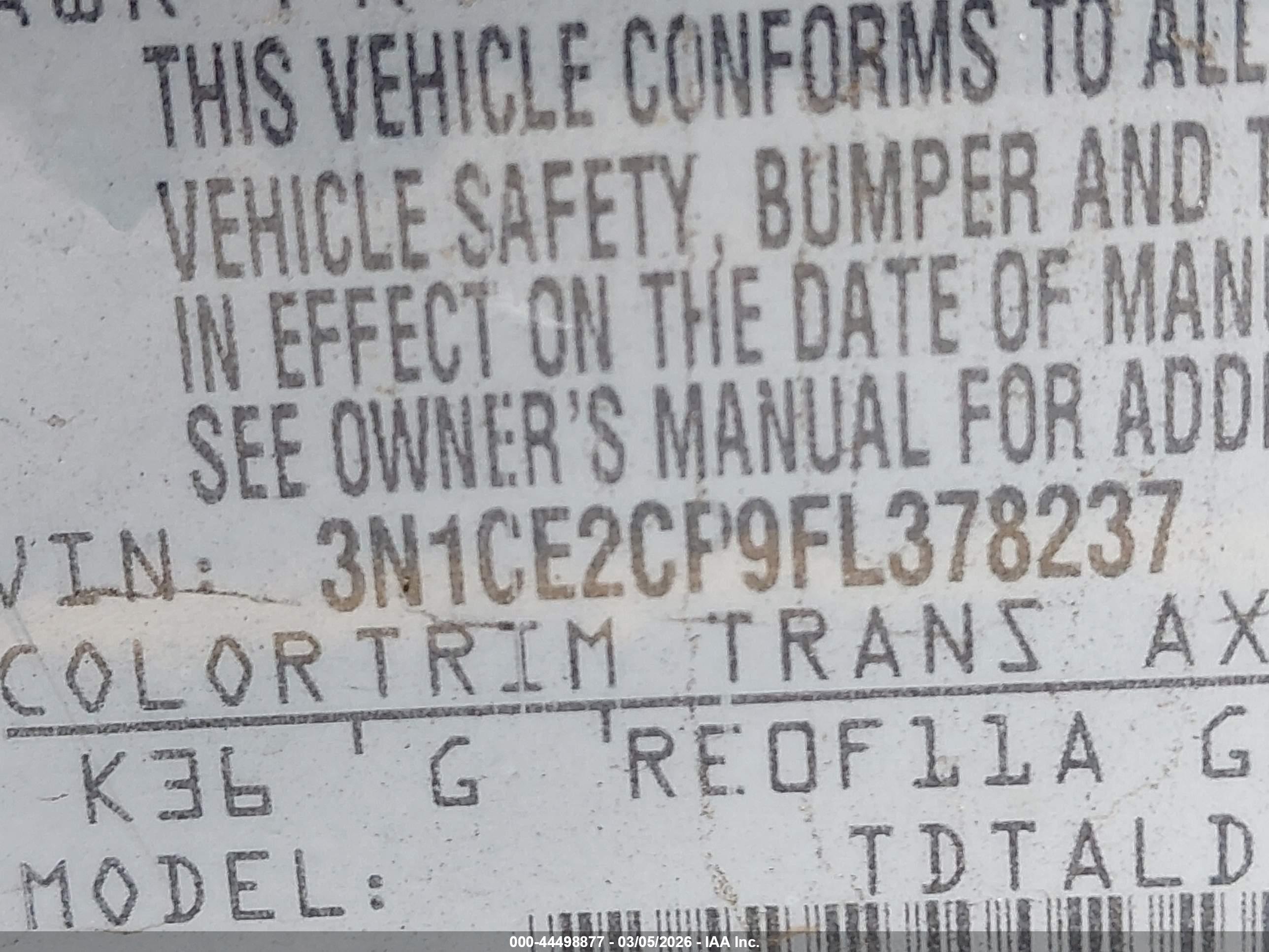 NISSAN VERSA image 9