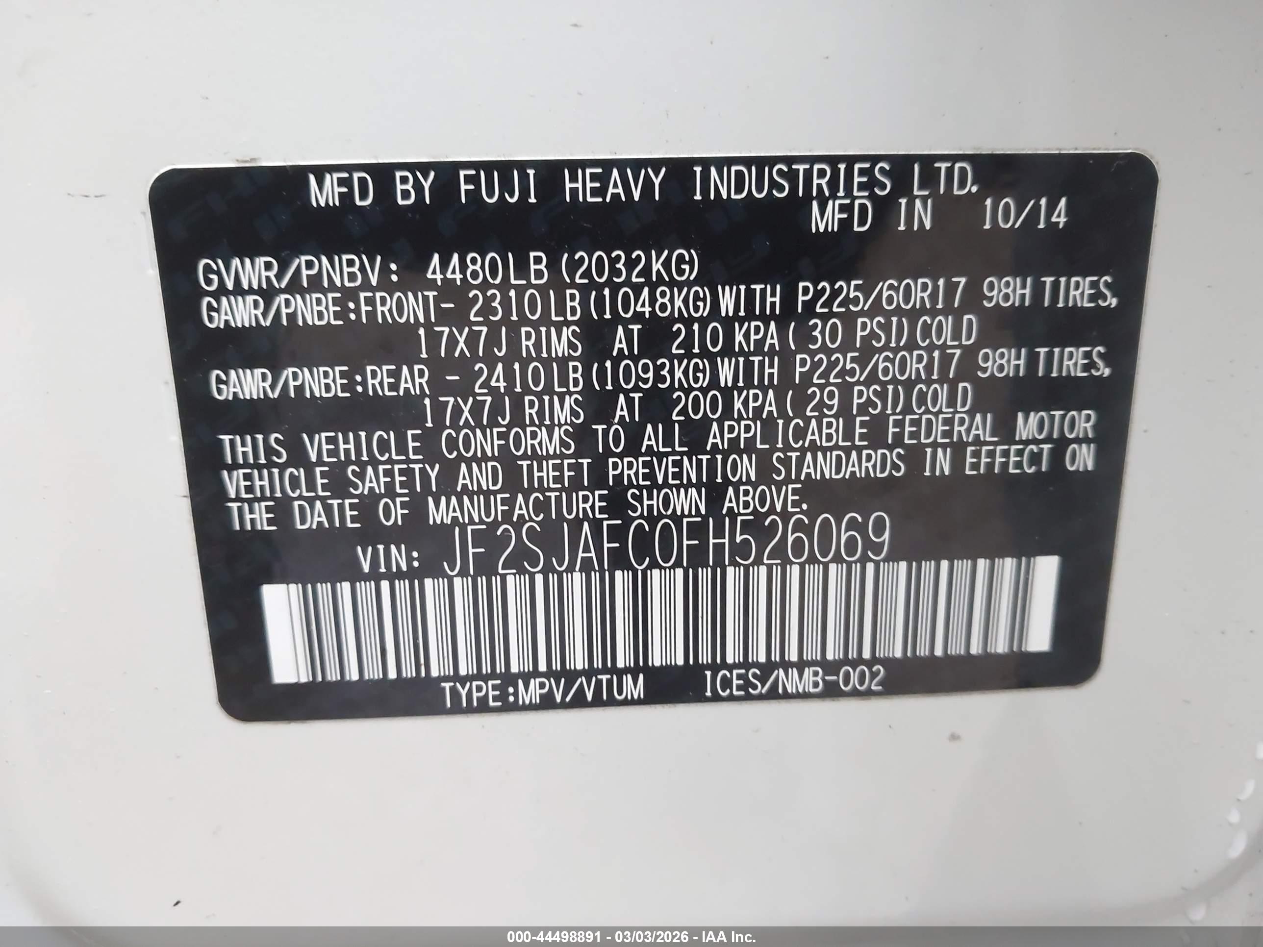 SUBARU FORESTER image 9