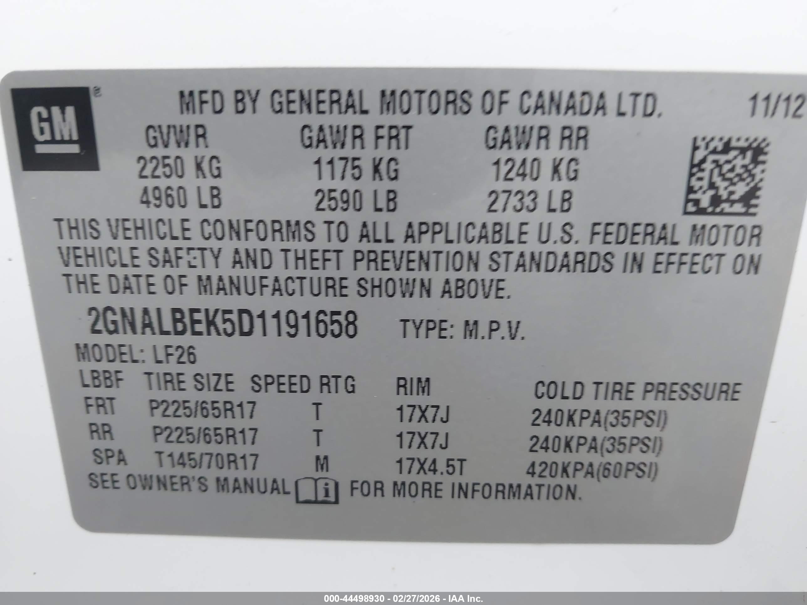CHEVROLET EQUINOX image 9