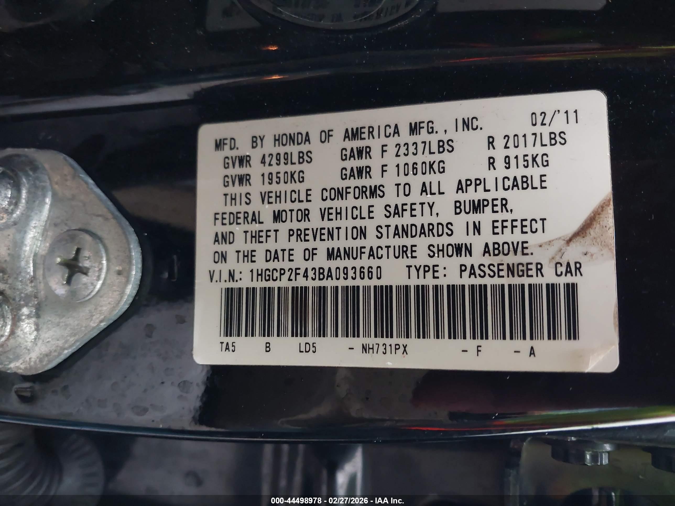 HONDA ACCORD image 9