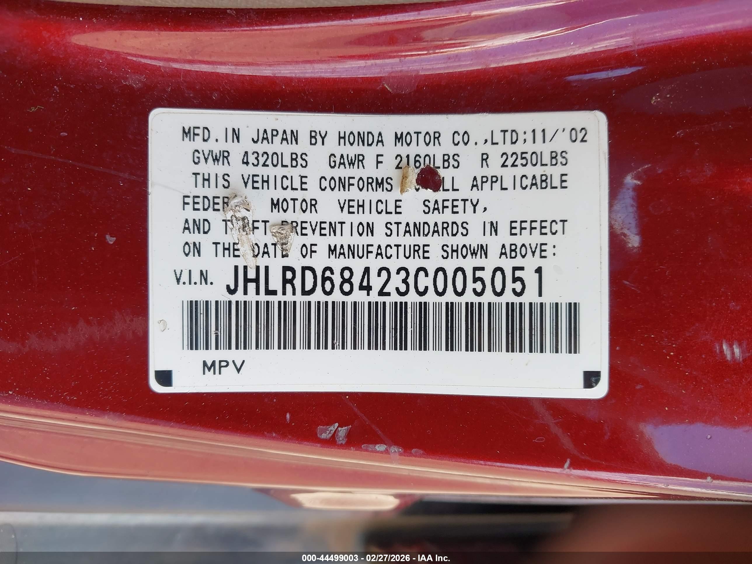 HONDA CR-V image 9