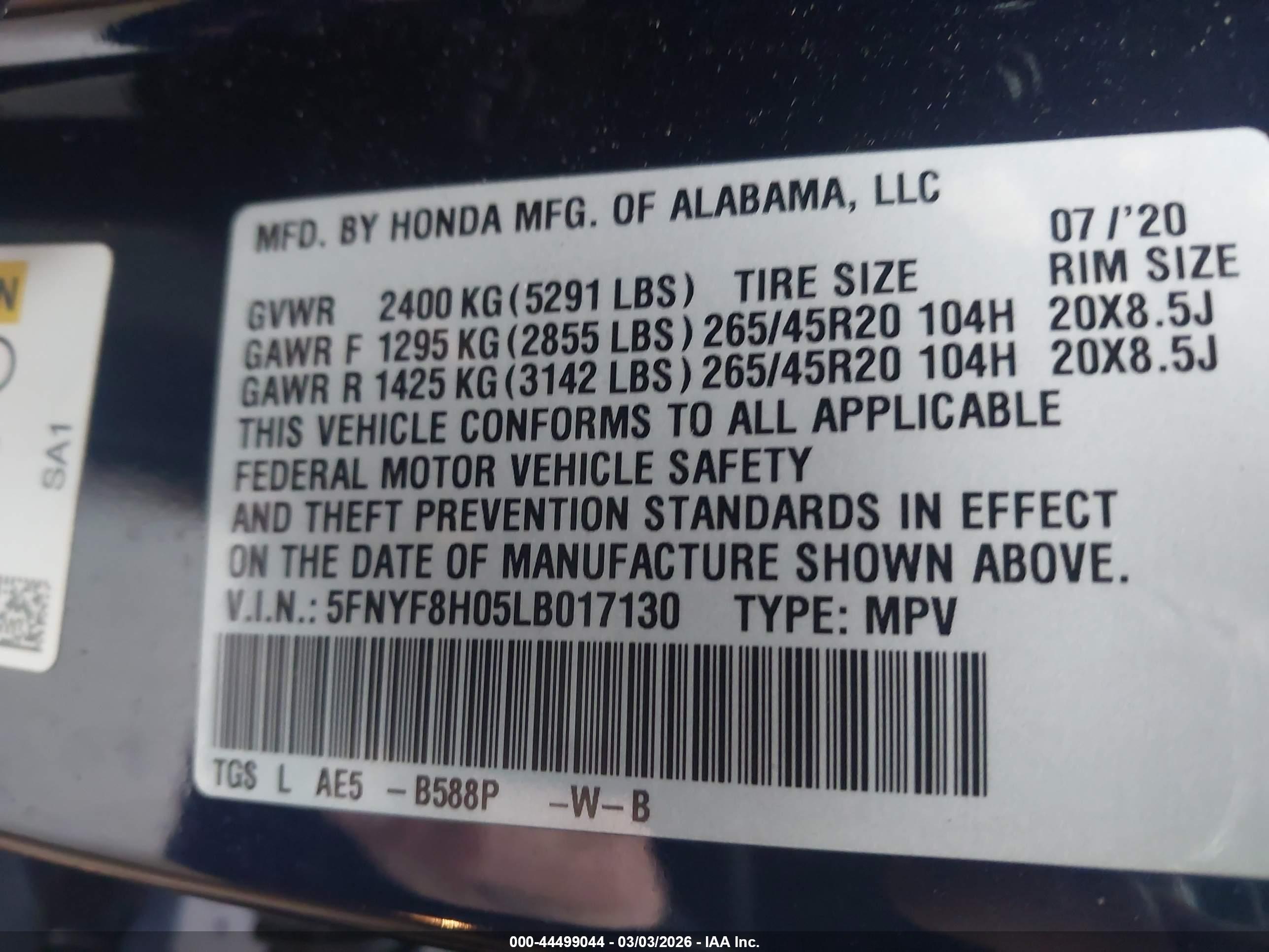 HONDA PASSPORT image 9