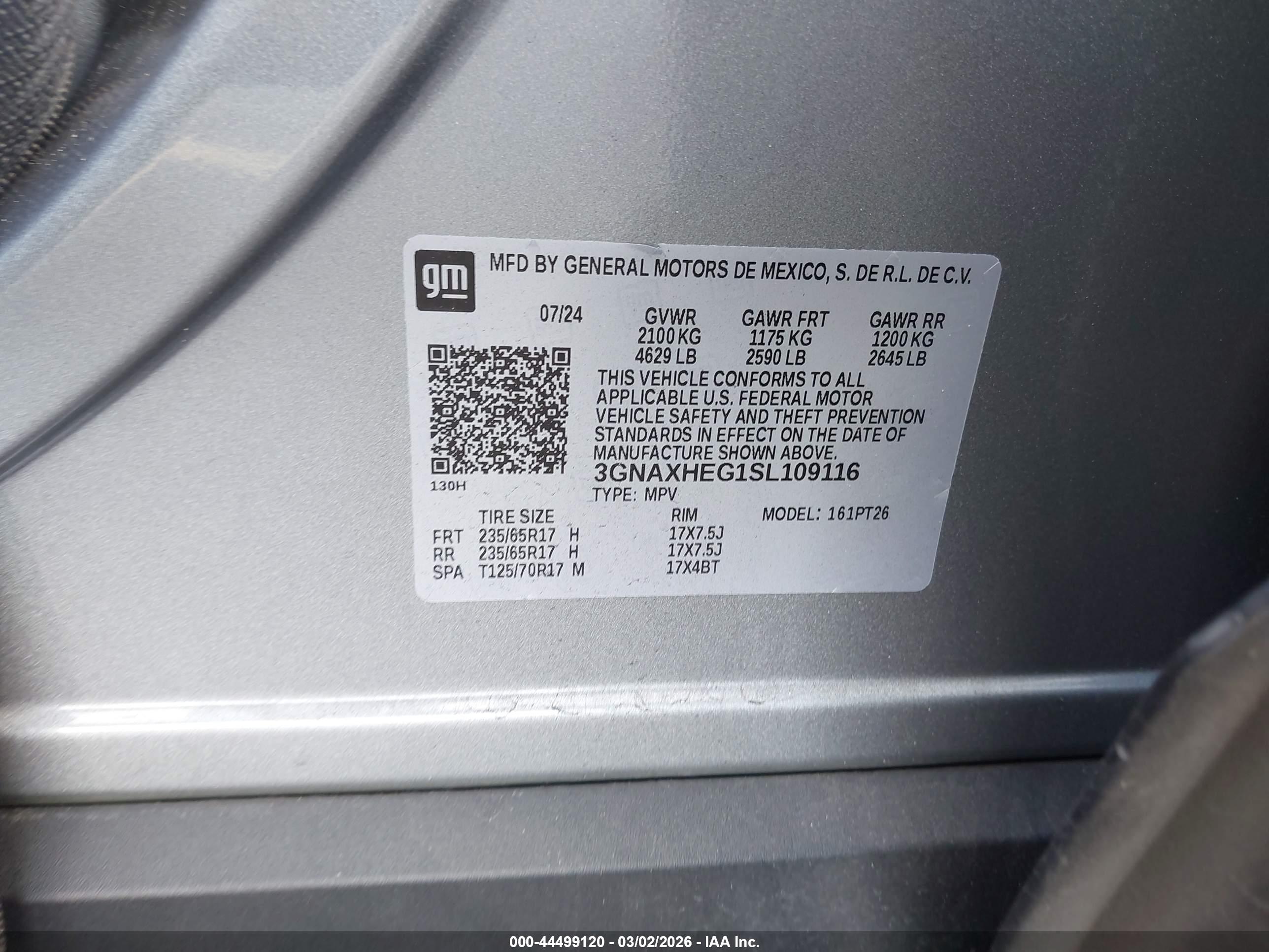 CHEVROLET EQUINOX image 9