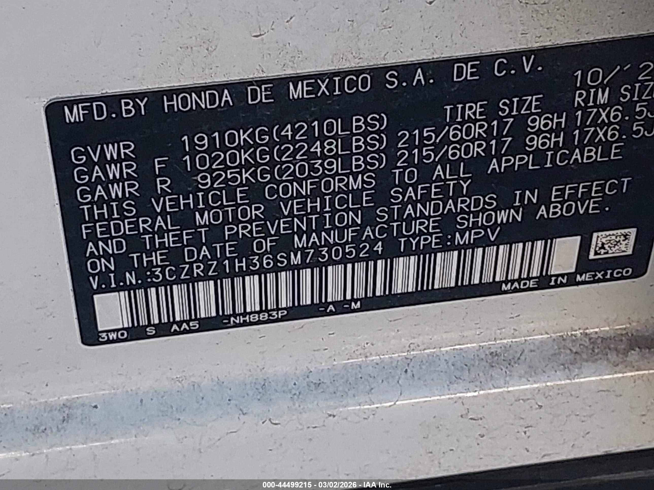 HONDA HR-V image 9