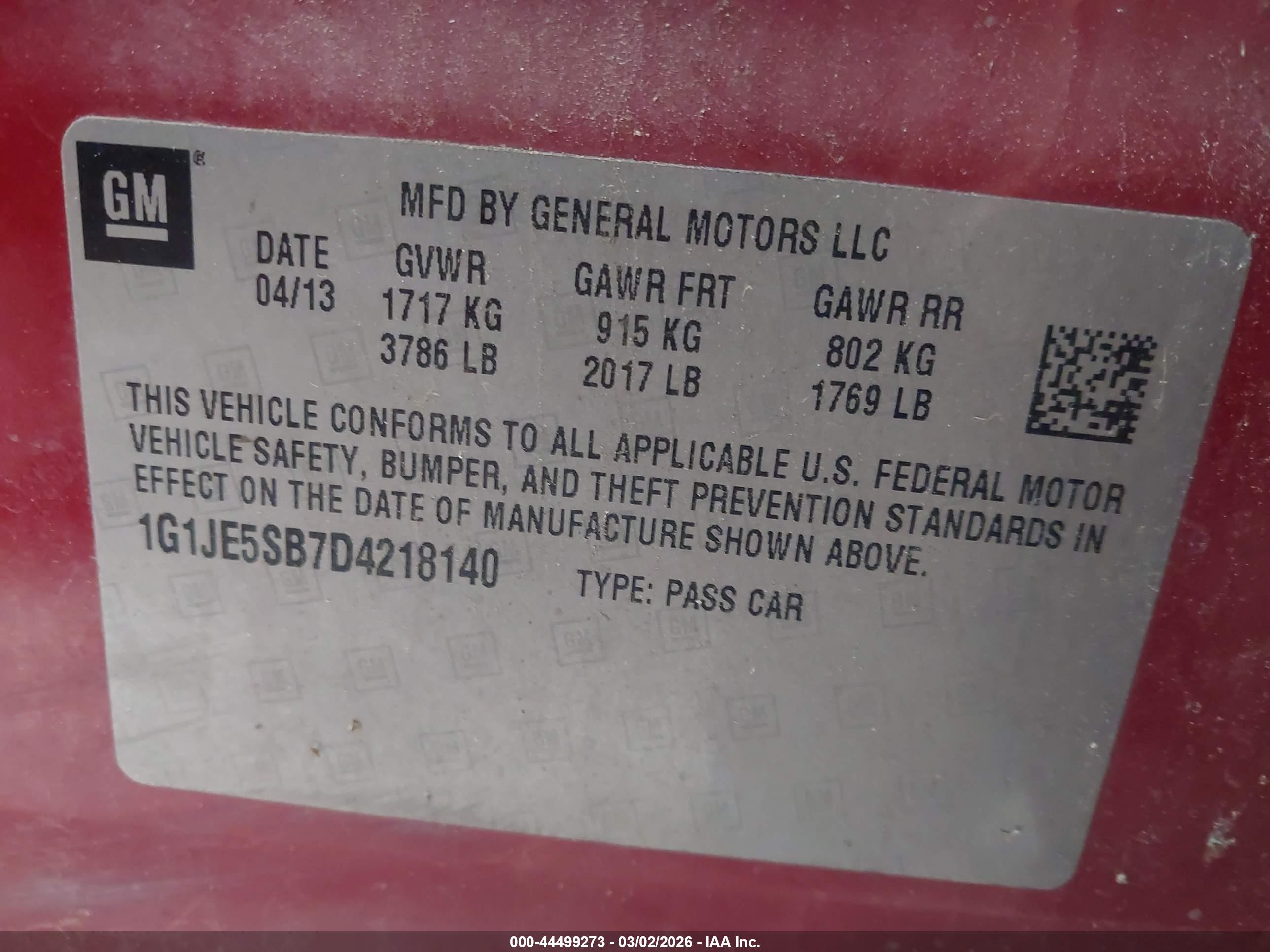 CHEVROLET SONIC image 9