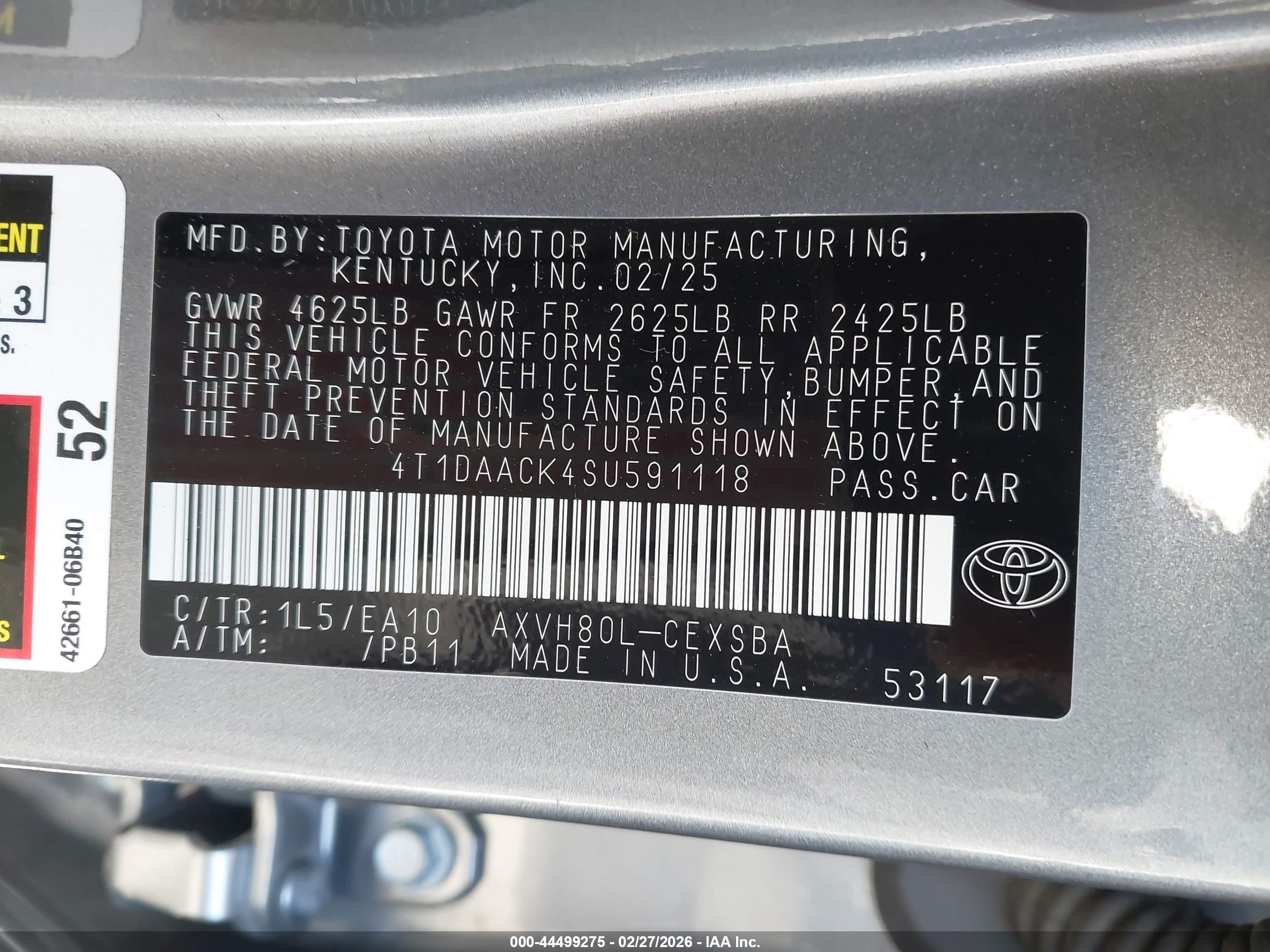 TOYOTA CAMRY image 9
