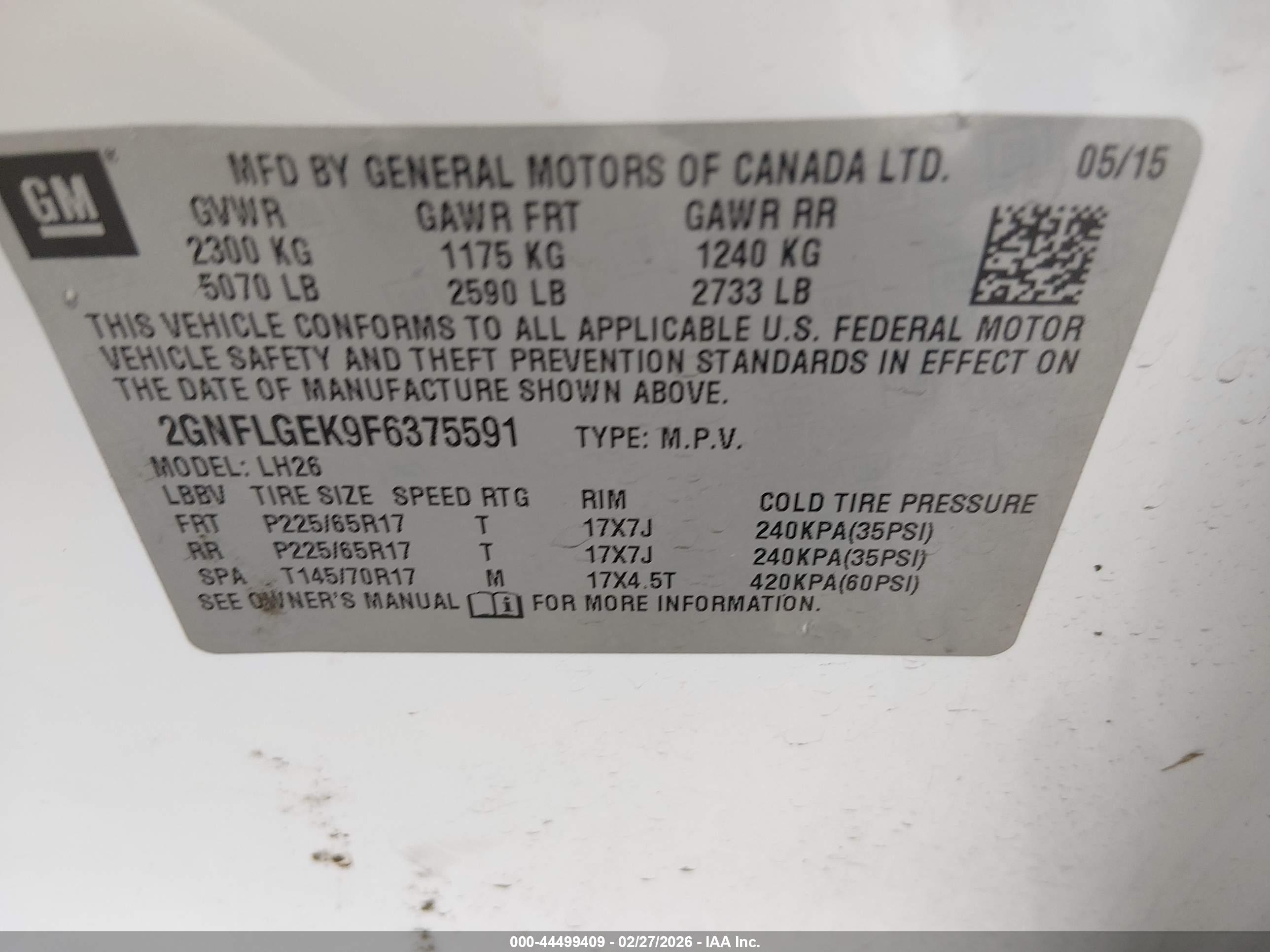 CHEVROLET EQUINOX image 9