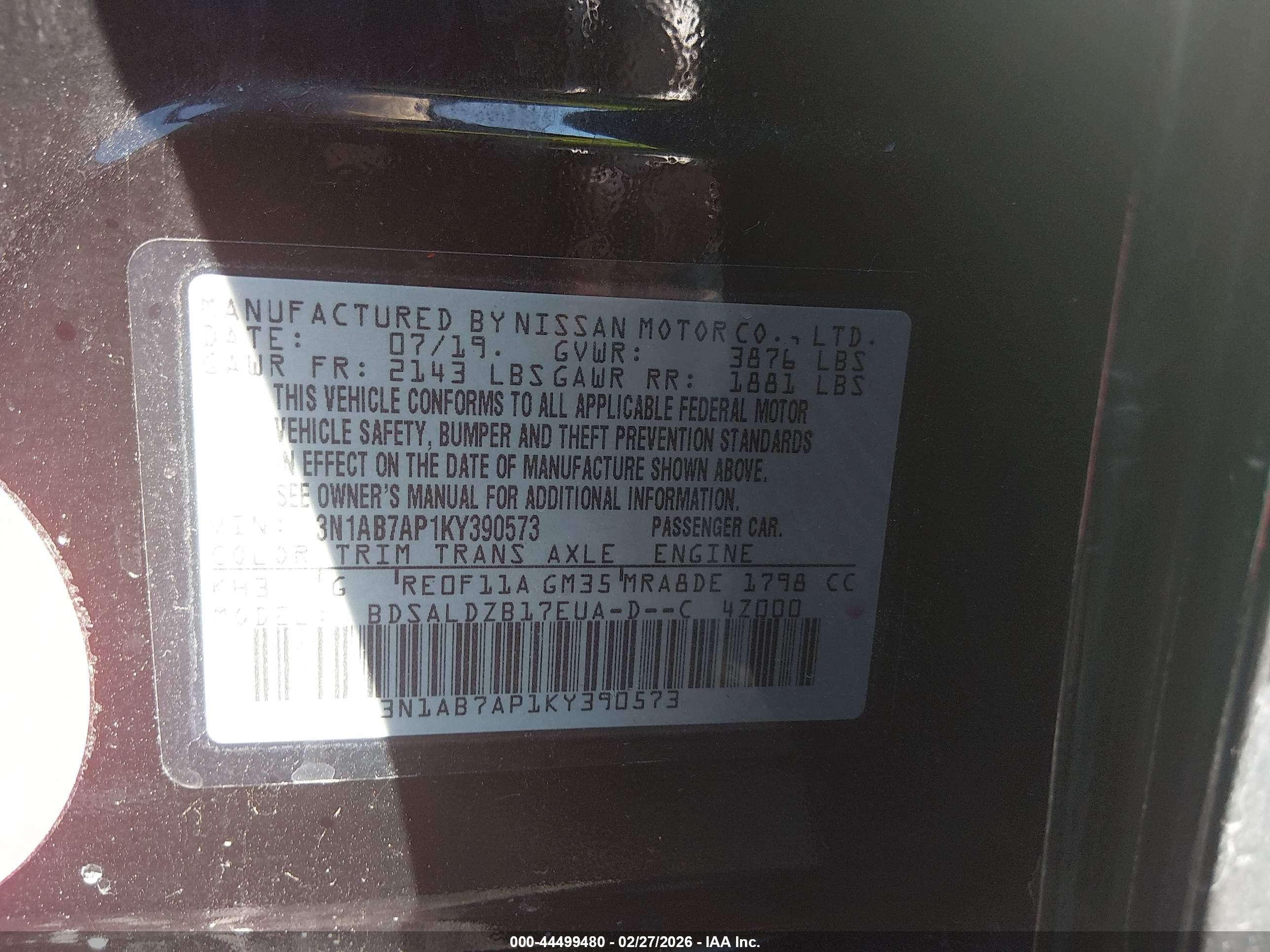 NISSAN SENTRA image 9