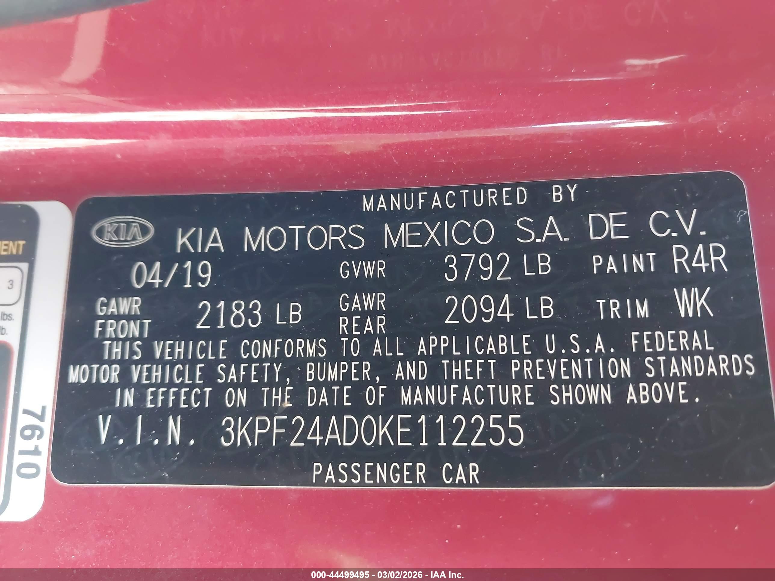 KIA FORTE image 9