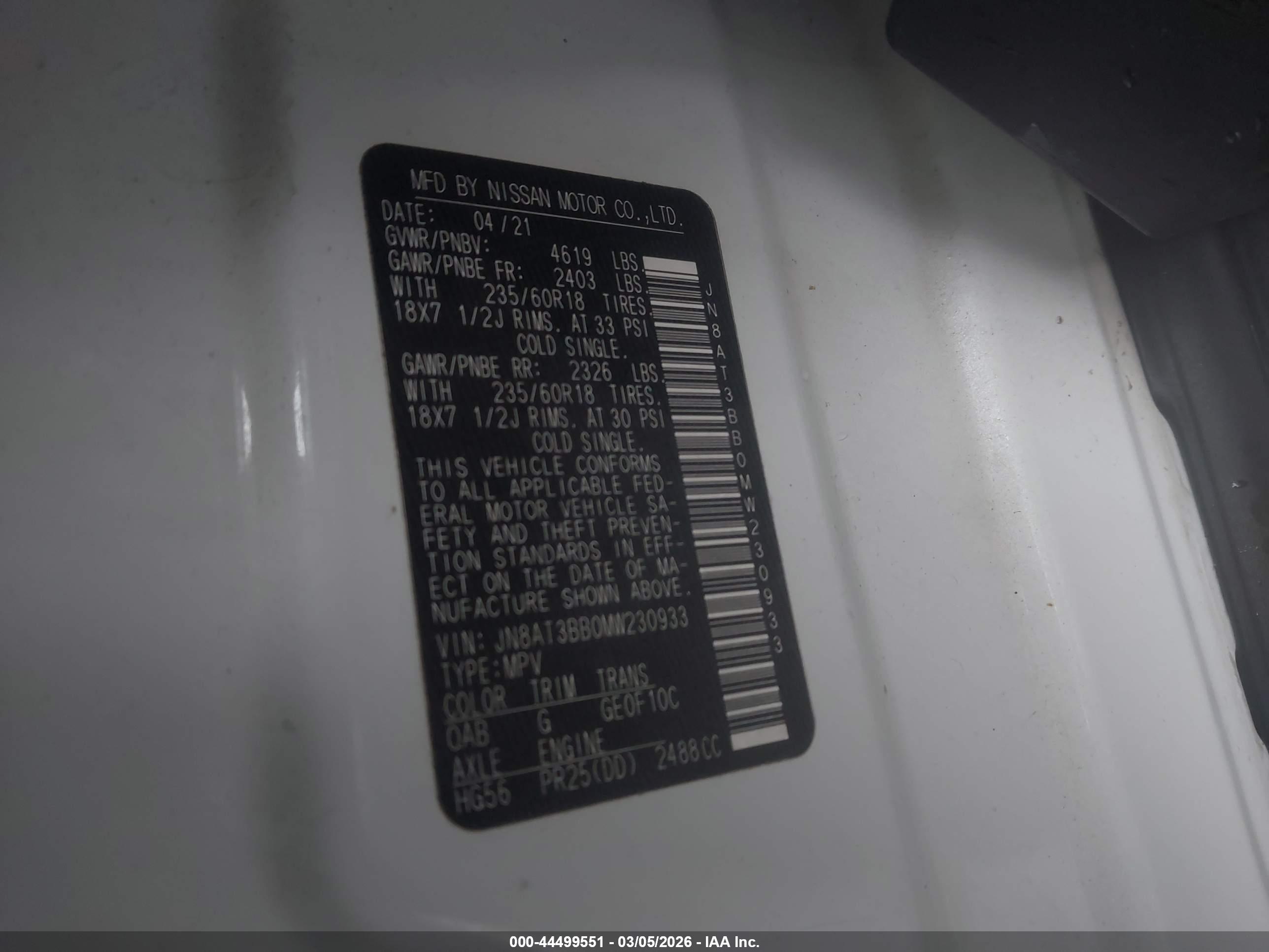 NISSAN ROGUE image 9