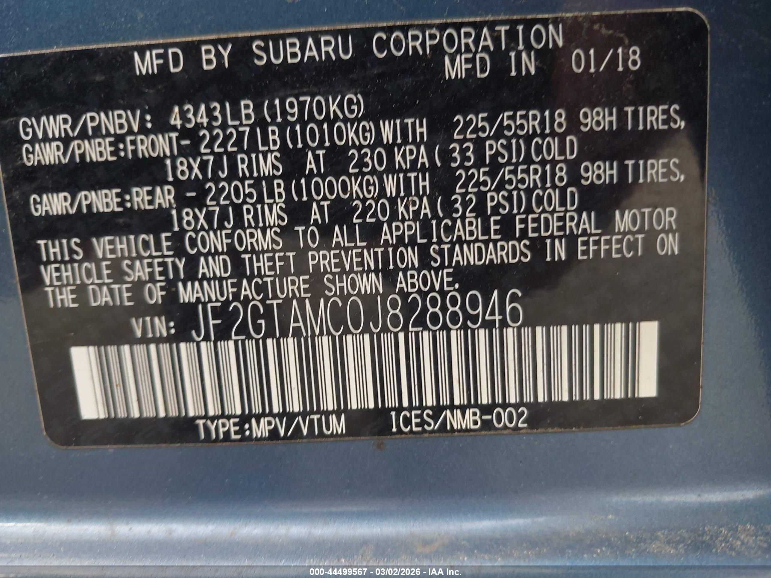 SUBARU CROSSTREK image 9