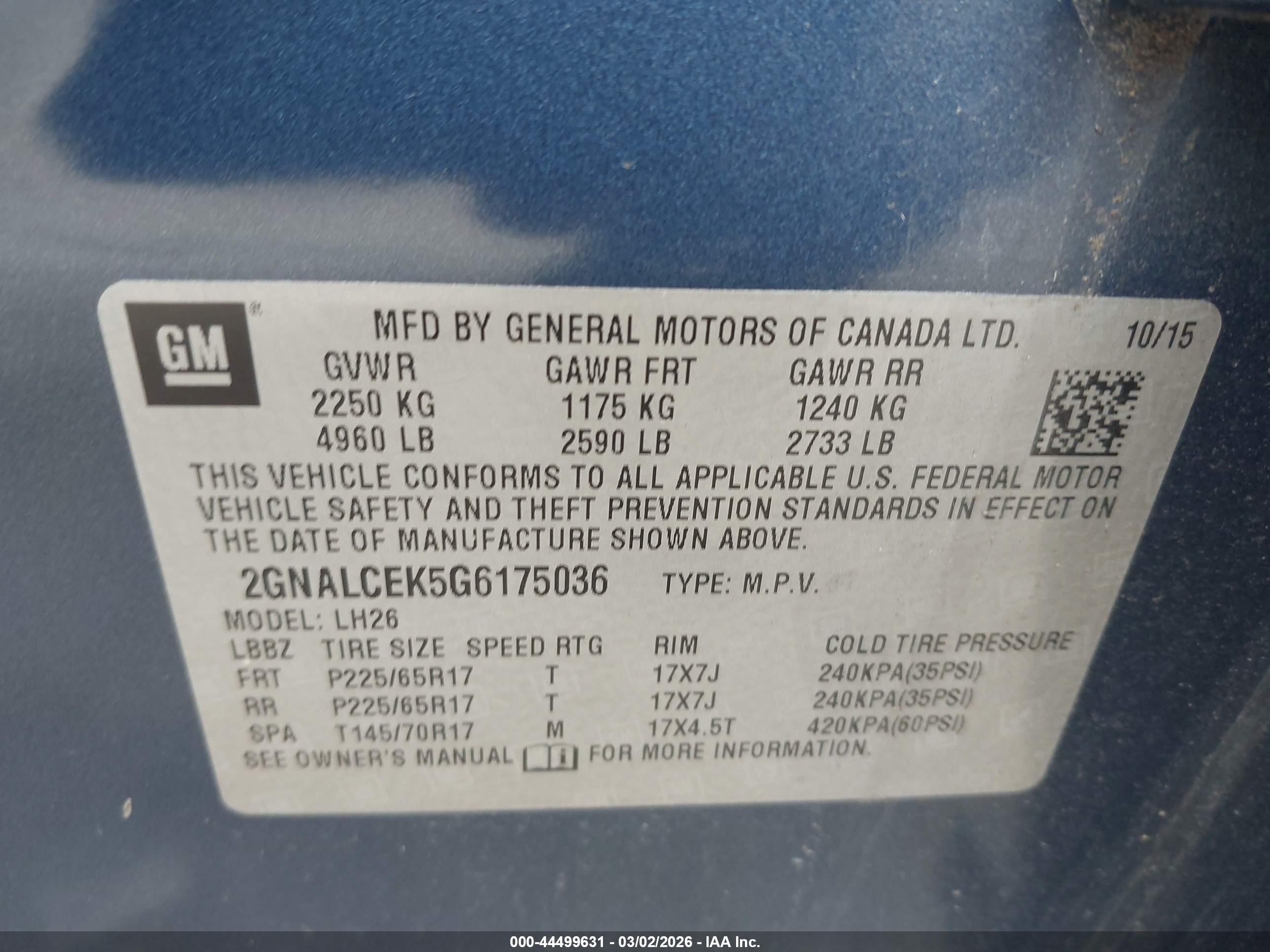 CHEVROLET EQUINOX image 9