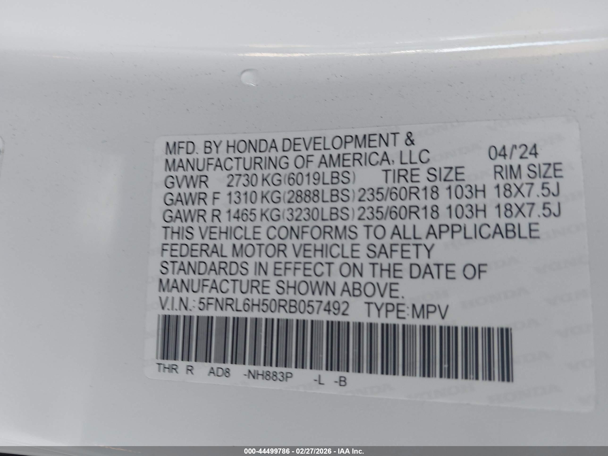 HONDA ODYSSEY image 9