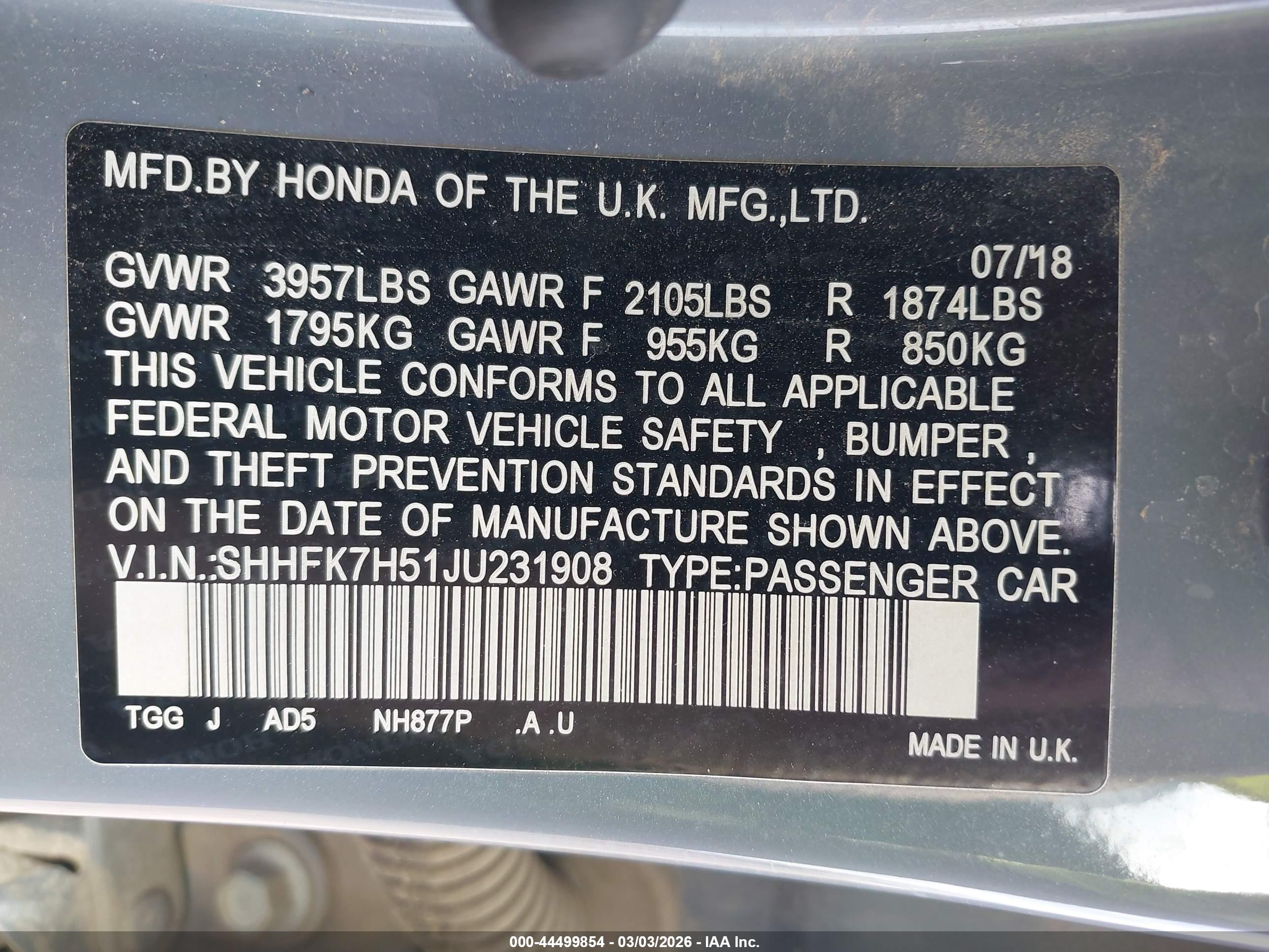 HONDA CIVIC image 9