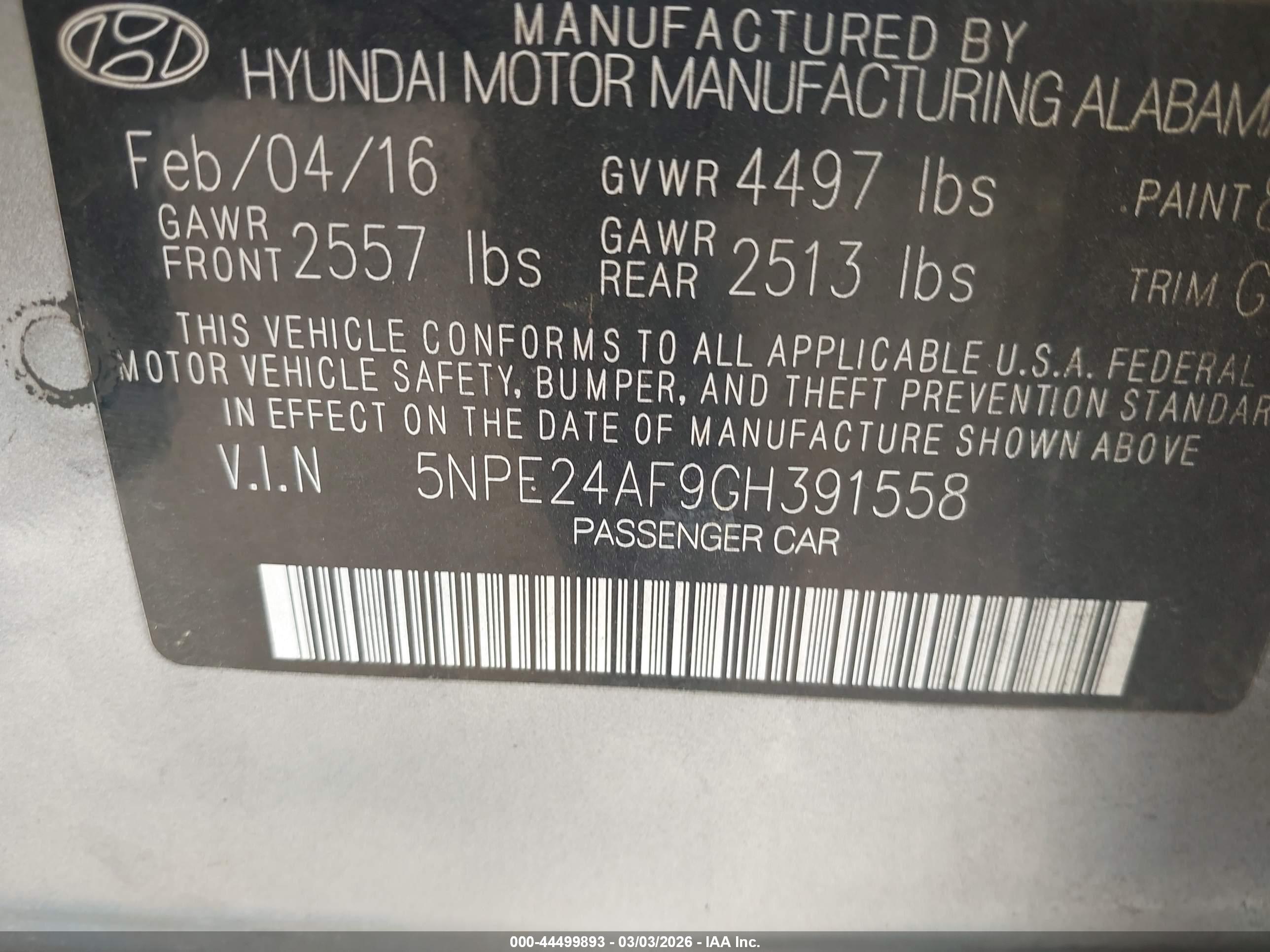 HYUNDAI SONATA image 9