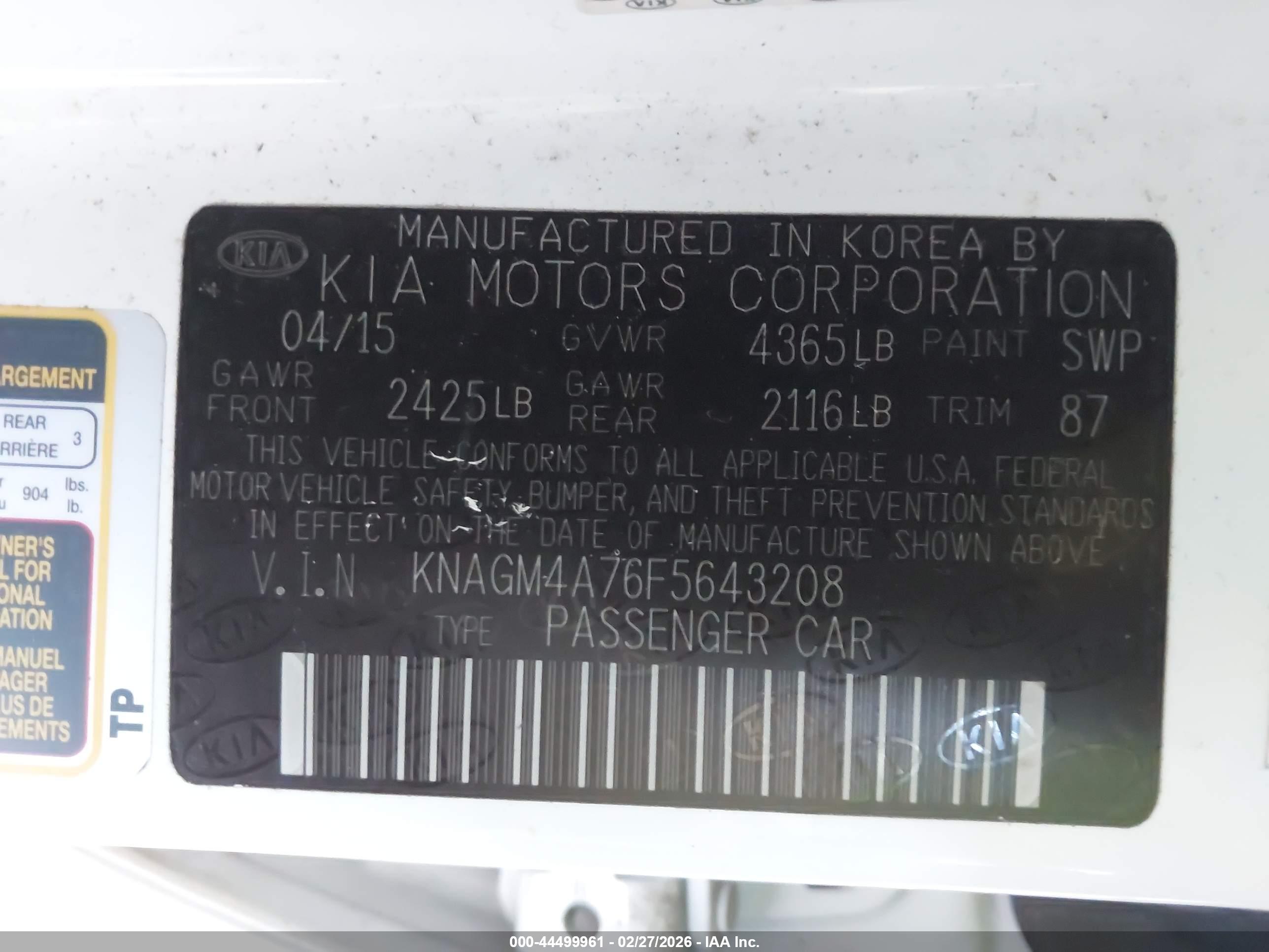 KIA OPTIMA image 9