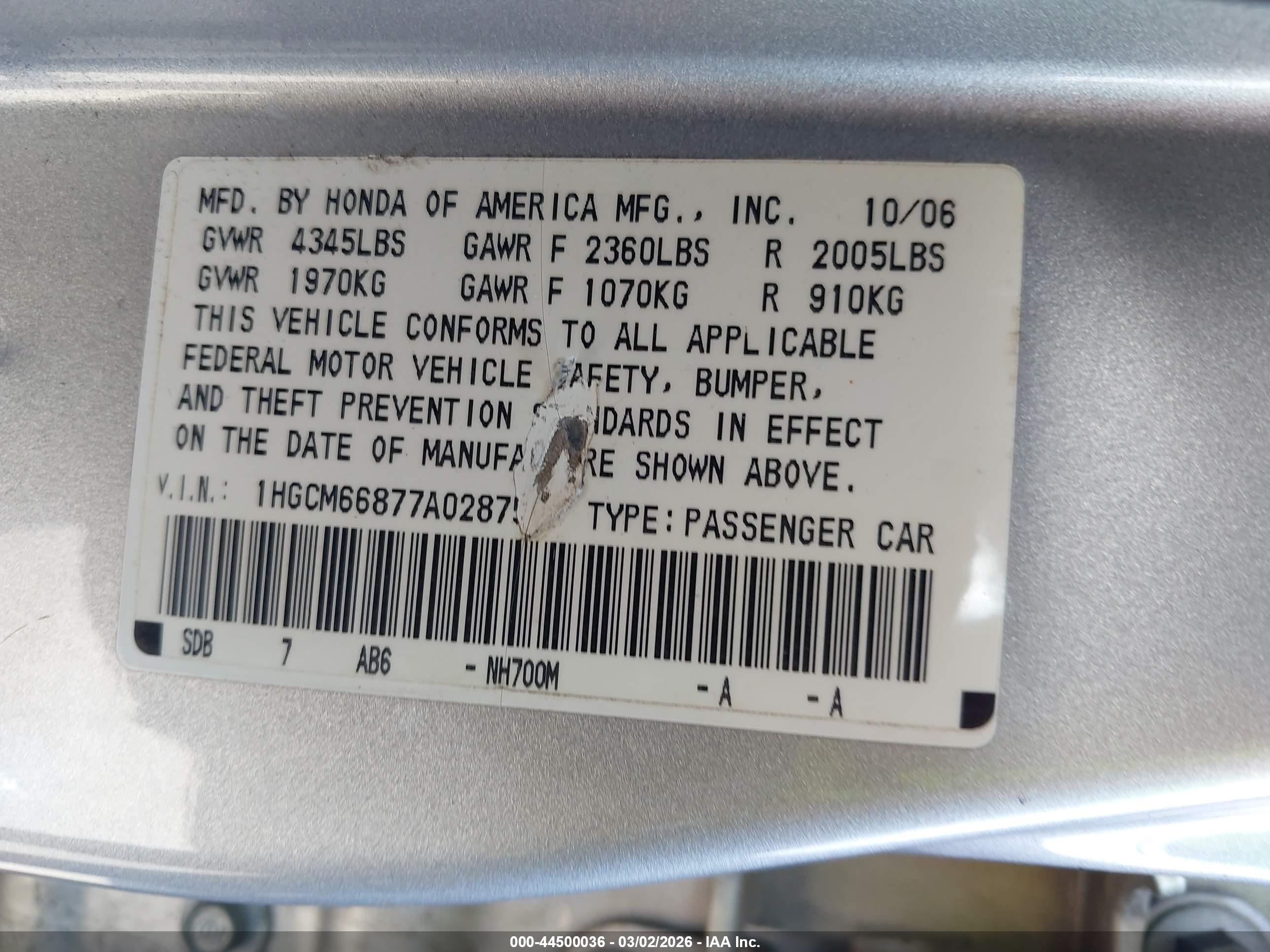 HONDA ACCORD image 9