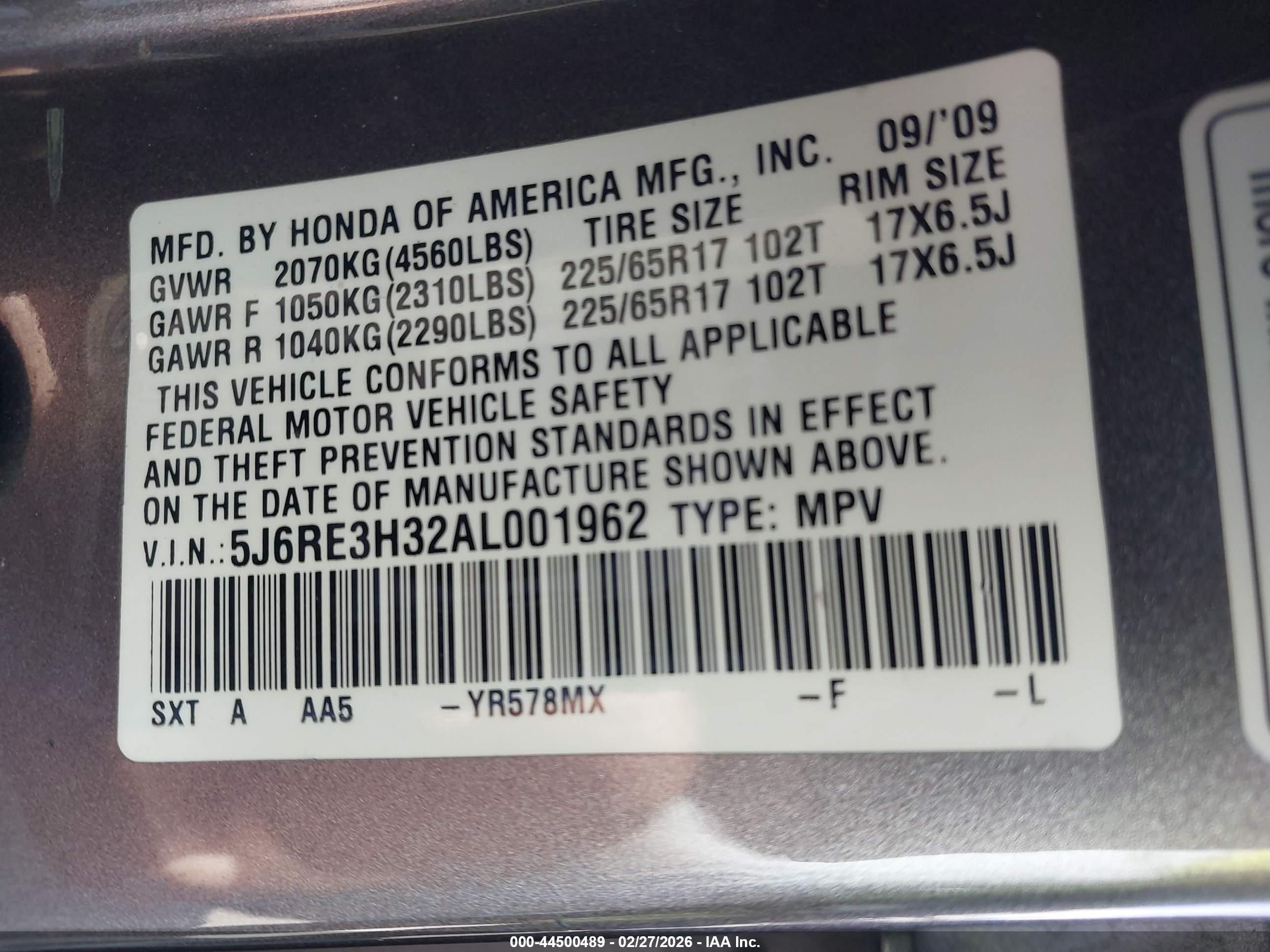 HONDA CR-V image 9