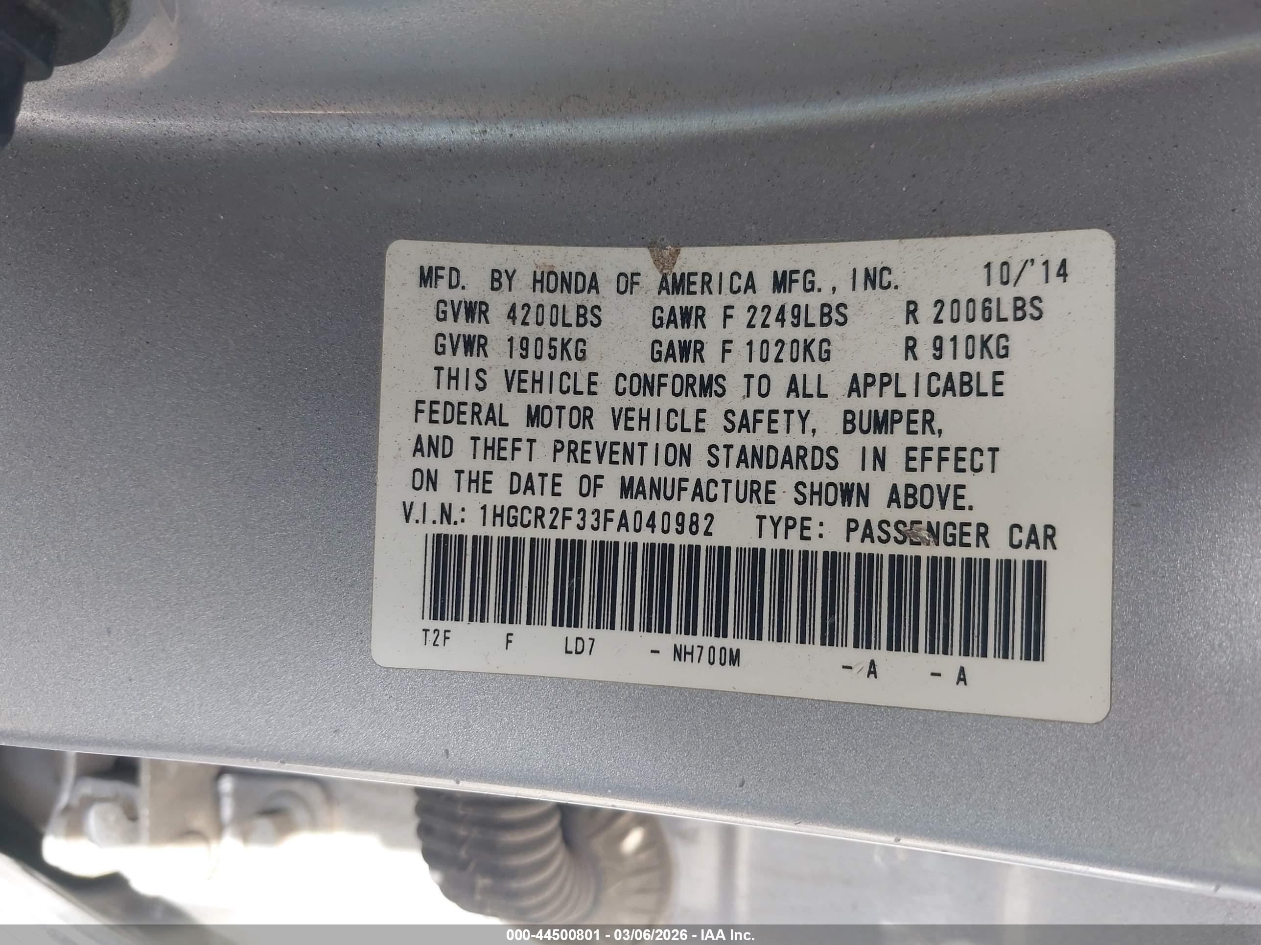 HONDA ACCORD image 9