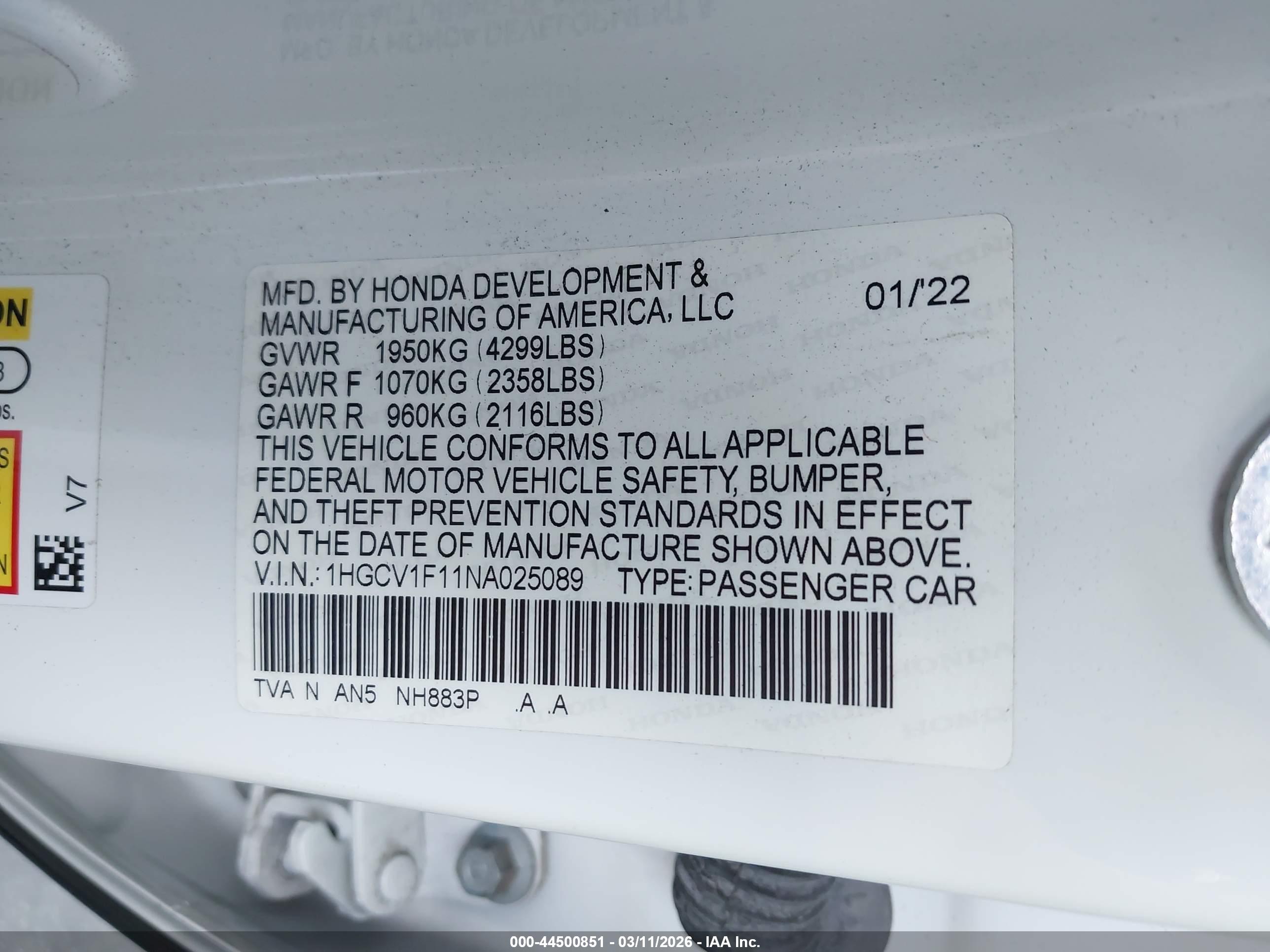 HONDA ACCORD image 9